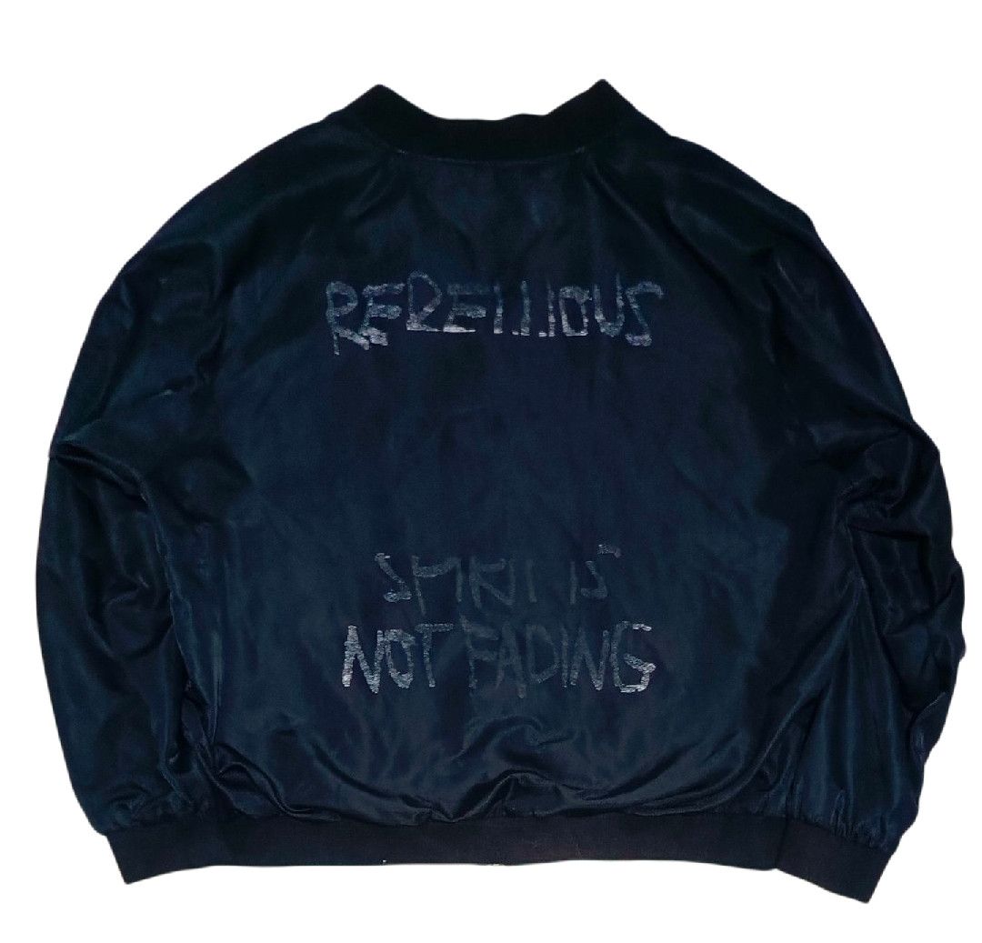 20471120 ATTENTION Destroyed ANARCHY GOTHIC PUNK BOMBER JACKET Size US M / EU 48-50 / 2 - 5 Thumbnail