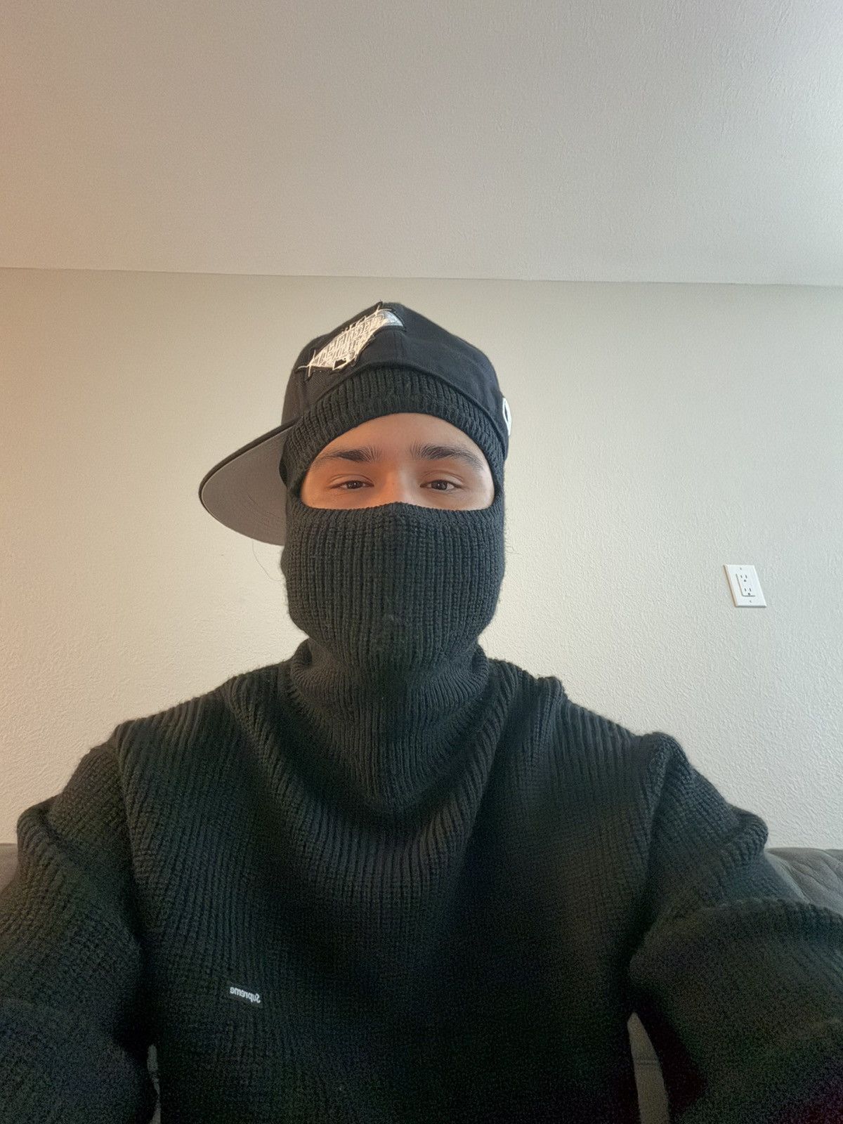 Supreme Waffle knit balaclava Size US XL / EU 56 / 4 - 4 Thumbnail