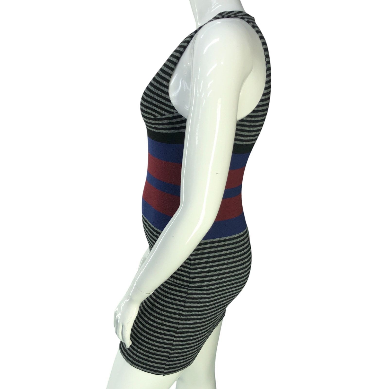 Amanda Uprichard Amanda Uprichard Size M Dress Knit Bodycon Sleeveless Stripe Size M / US 6-8 / IT 42-44 - 5 Thumbnail