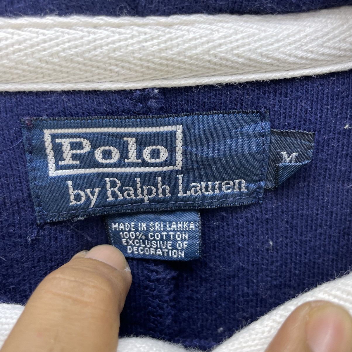 Polo Ralph Lauren 💥 Vintage 90's Polo Ralph Lauren Rugby Number 3 Multicolour Size US M / EU 48-50 / 2 - 9 Thumbnail