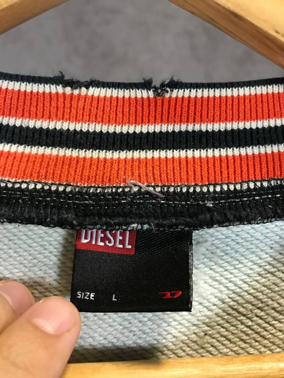 Diesel Diesel vintage distressed Y2K sweatshirt Size US L / EU 52-54 / 3 - 7 Thumbnail