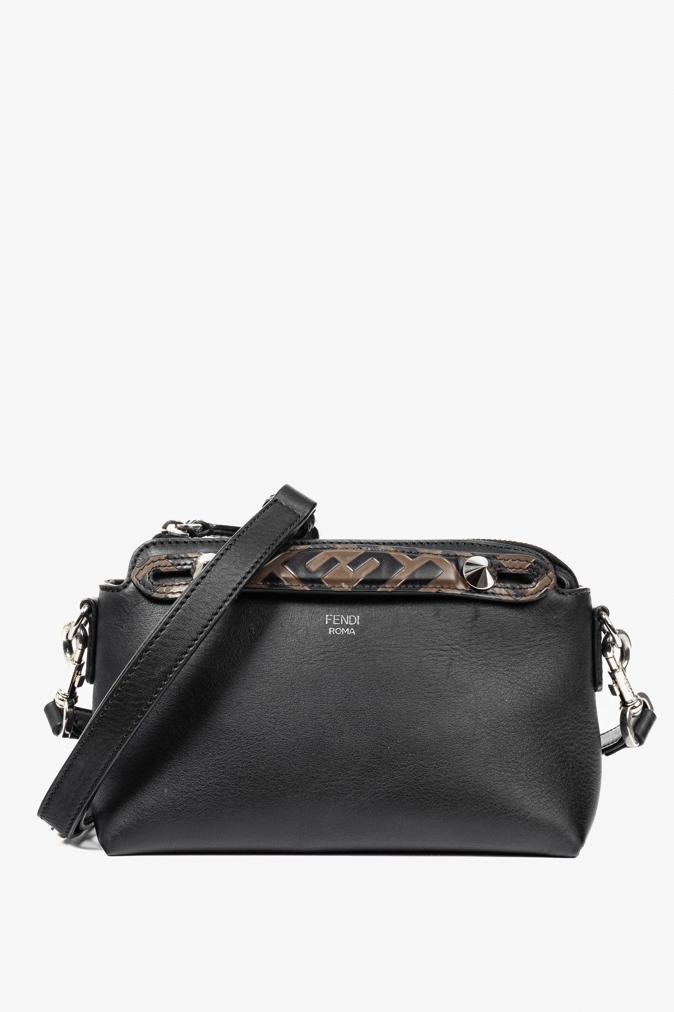 Fendi Fendi By the Way Mini Black Leather Mini Crossbody Size ONE SIZE - 1 Thumbnail