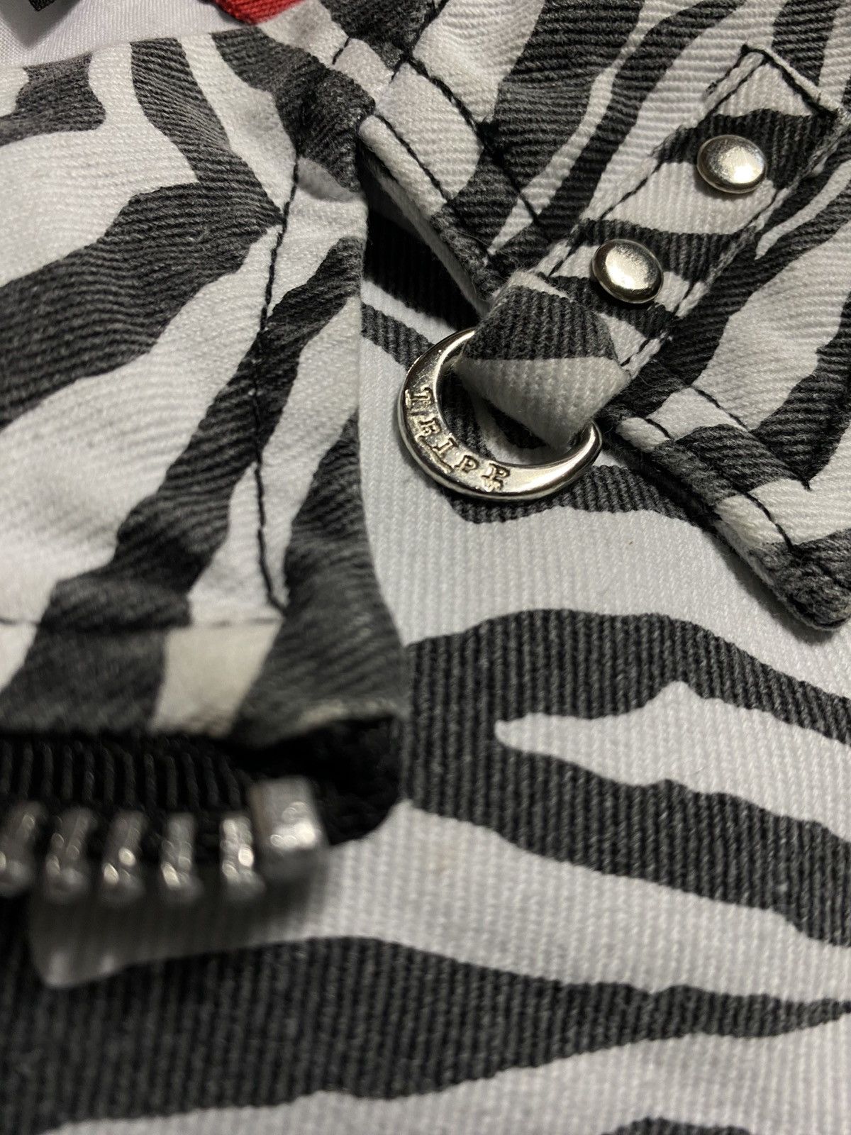 Tripp NYC TRIPP NYC AVANT GARDE USA ZEBRA DENIM JACKET Size L / US 10 / IT 46 - 5 Thumbnail
