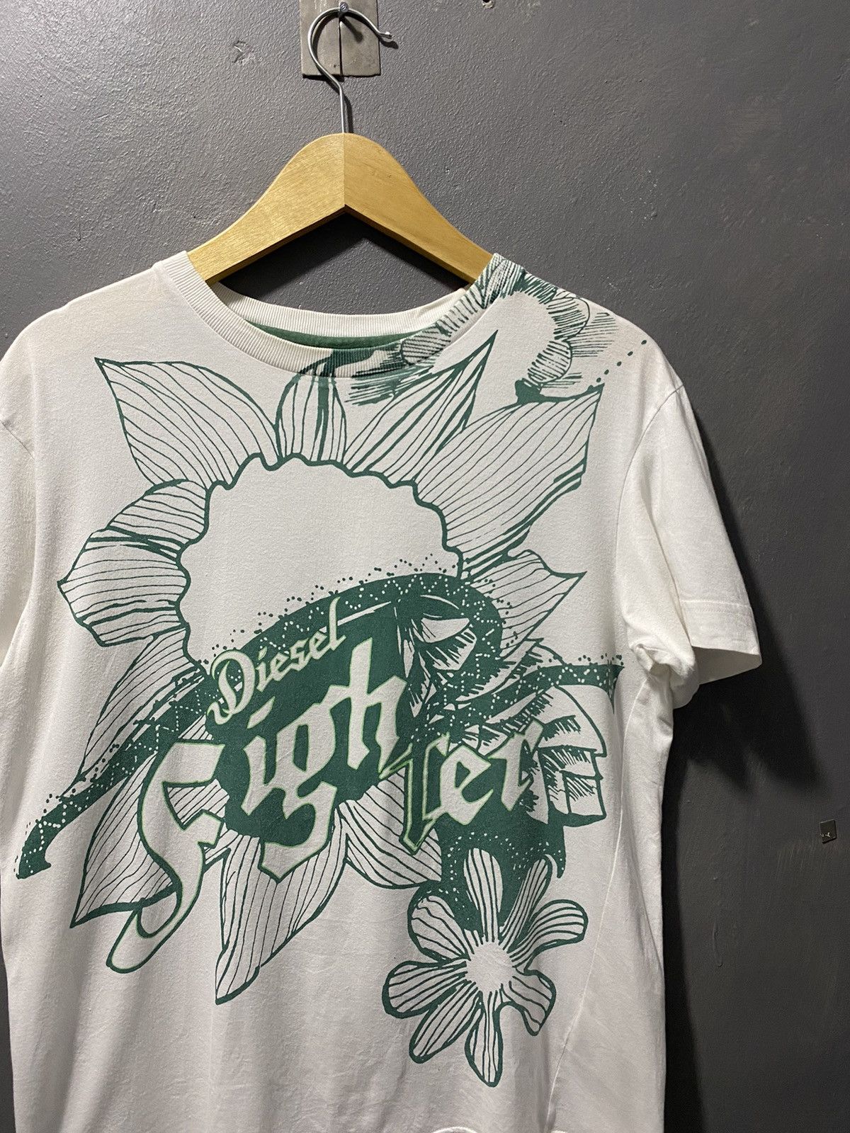 14th Addiction × Beauty Beast × Diesel 2000s Diesel Fighter T Shirt Size US S / EU 44-46 / 1 - 3 Thumbnail