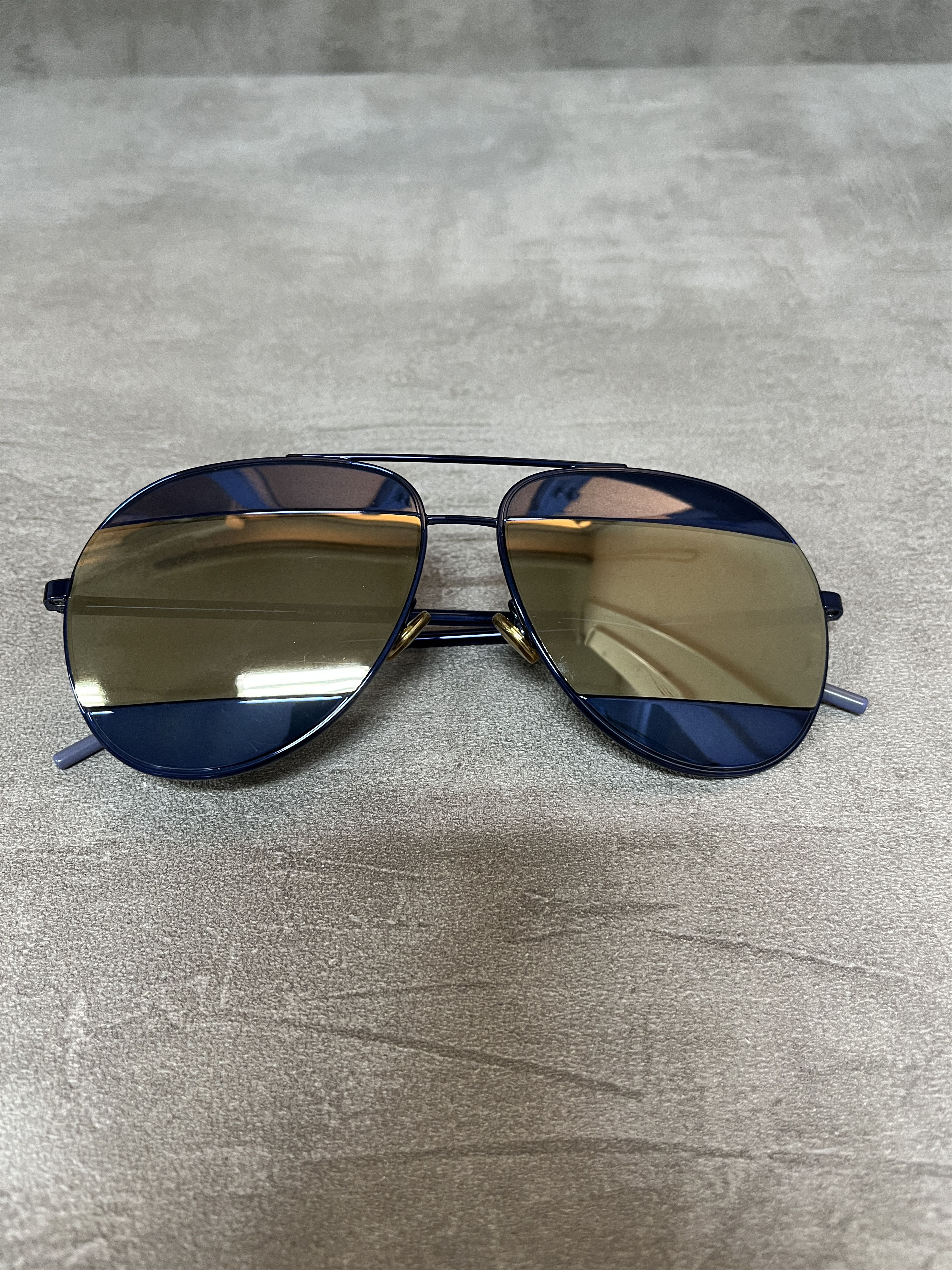 Dior Christian Dior Split 1 Aviator Navy Blue Sunglasses Size ONE SIZE - 1 Thumbnail