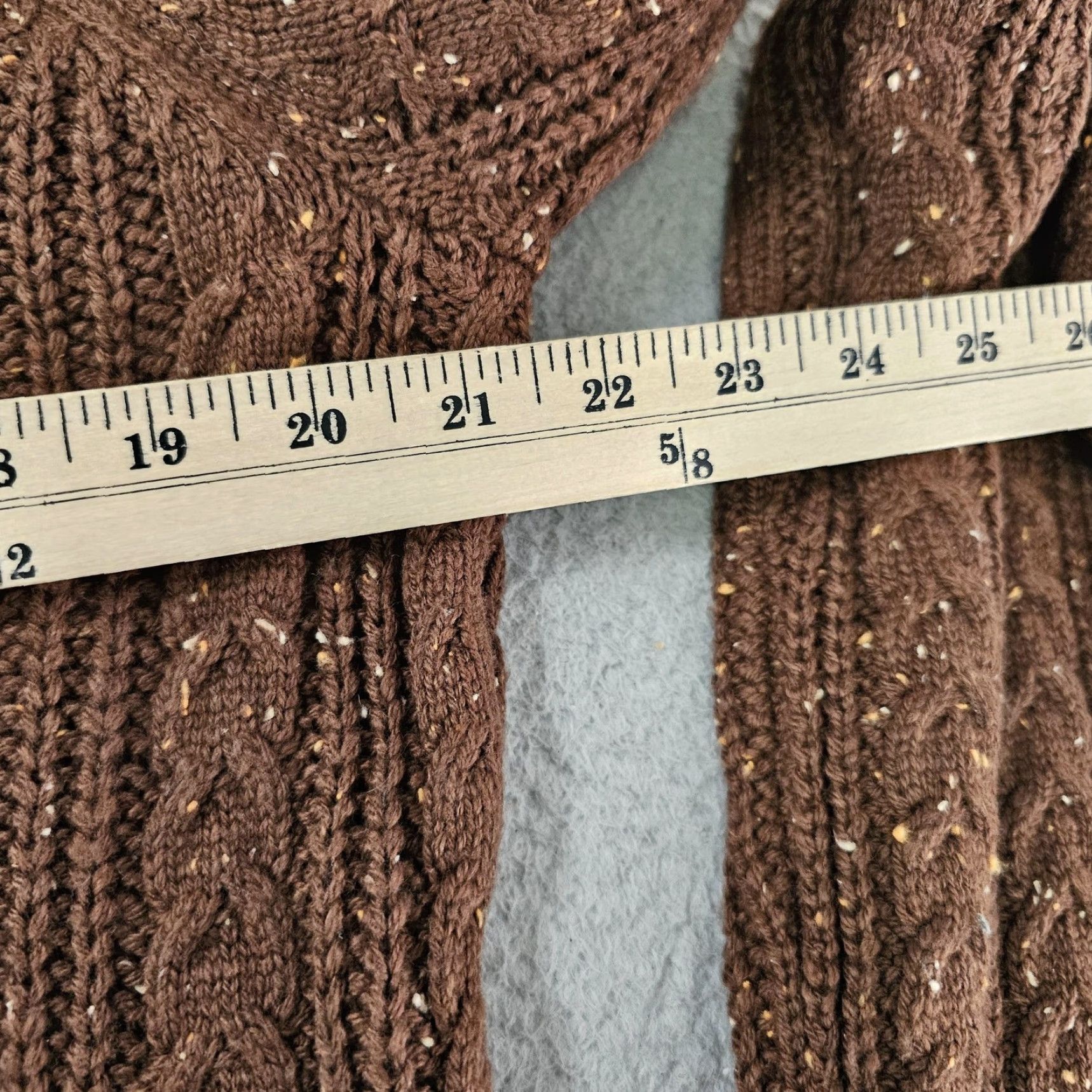 Vintage VINTAGE Wellen Seawool Sweater Mens Medium Shawl Collar Cardigan Donegal Cable Knit Mens Size US M / EU 48-50 / 2 - 6 Thumbnail