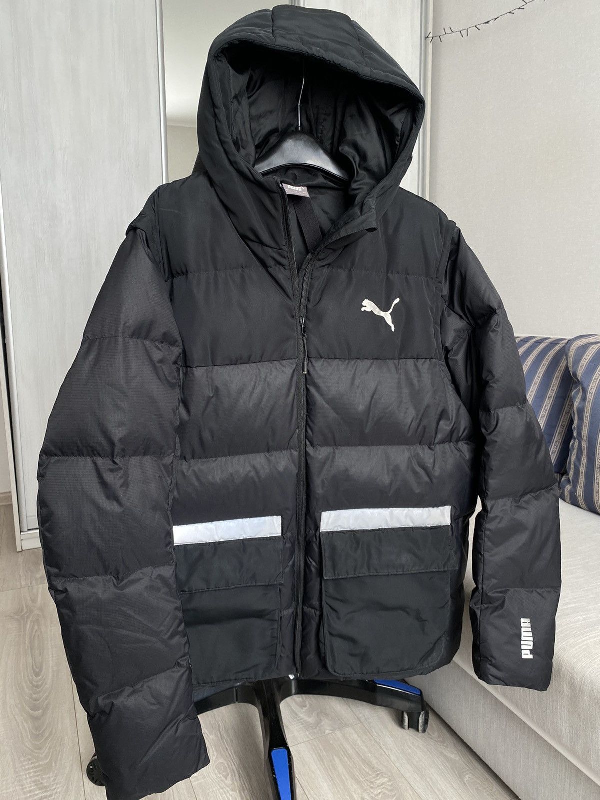 Puma Puma Down jacket vintage puma heavy jacket reflective Size US L / EU 52-54 / 3 - 3 Thumbnail