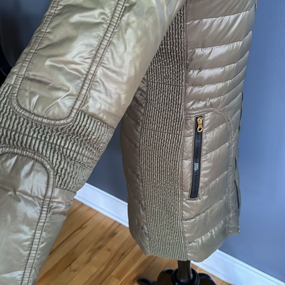 Duvetica Duvetica olive puffer 2-way zipper front detachable fur col Size S / US 4 / IT 40 - 8 Thumbnail