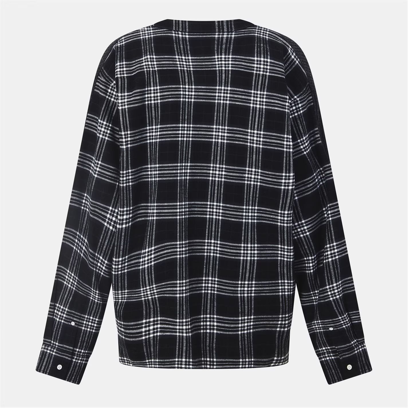 Balenciaga o1g2r1mq0226 Patterned Long Sleeve Shirt In Black/White Size US XS / EU 42 / 0 - 2 Thumbnail