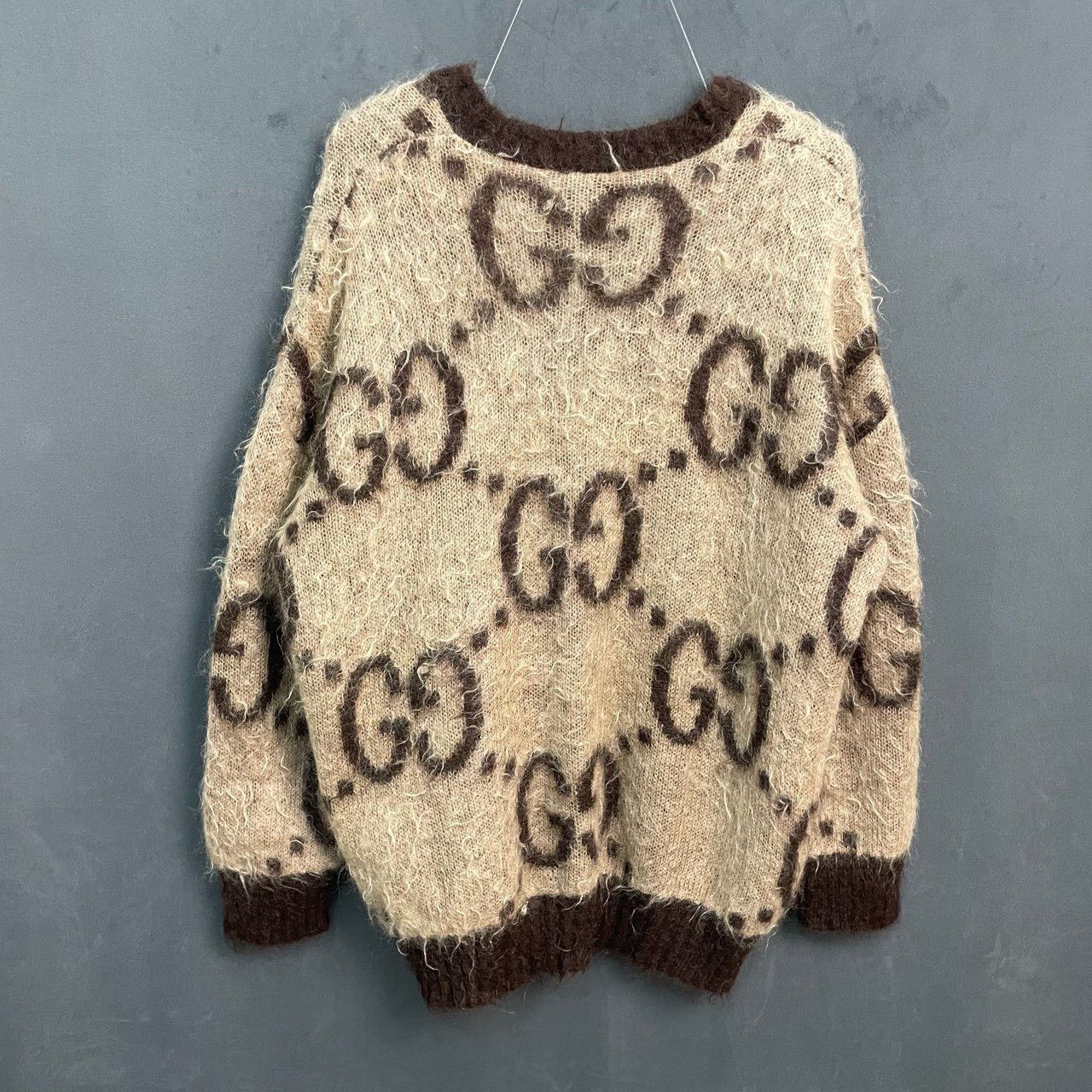 Gucci Gucci Brown horsehair sweater 2501-Nextarrow Size US M / EU 48-50 / 2 - 2 Thumbnail