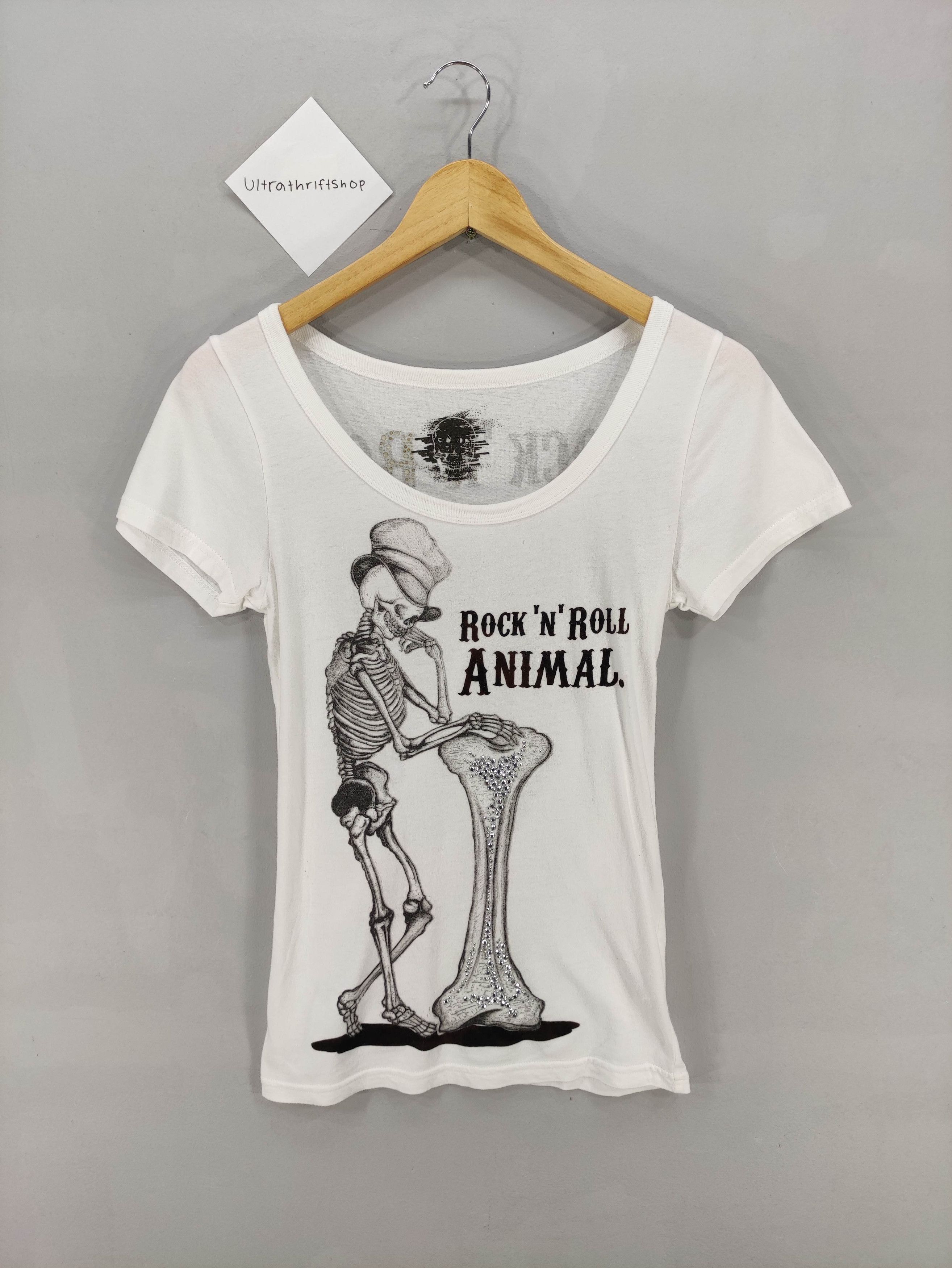 Japanese Brand japanese Brand Graphic Skull Tee Tshirt Size XXS / US 00 / IT 34 - 1 Thumbnail