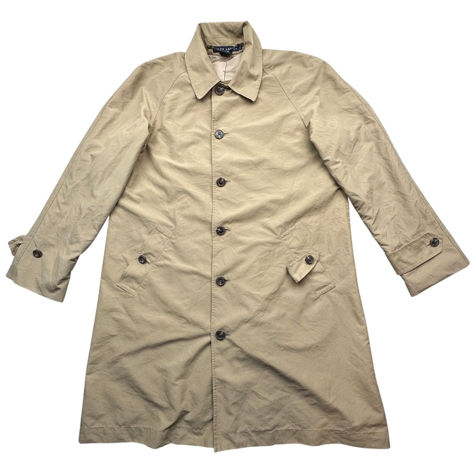Ralph Lauren Ralph Lauren Beige Windbreaker Coat Womens Small Khaki Size S / US 4 / IT 40 - 1 Thumbnail