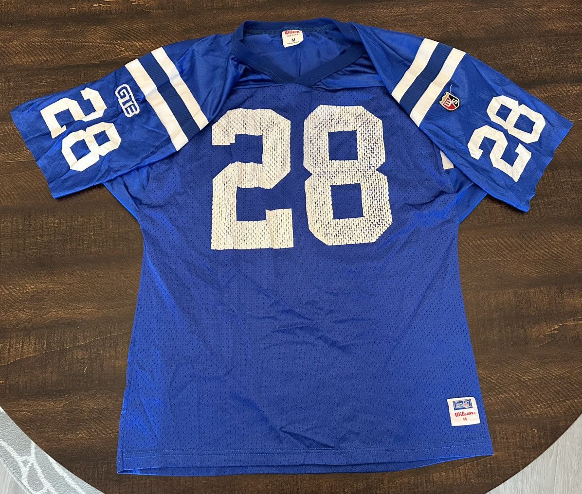 Wilson VTG 90s Marshall Faulk Indy Colts Wilson Men’s Jersey-Med Size US M / EU 48-50 / 2 - 1 Thumbnail