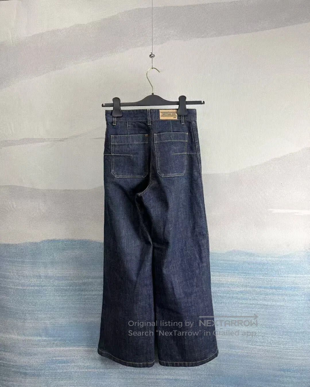 Dior Dior Dark Blue Wide Leg Denim Pants. Size US 32 / EU 48 - 3 Thumbnail