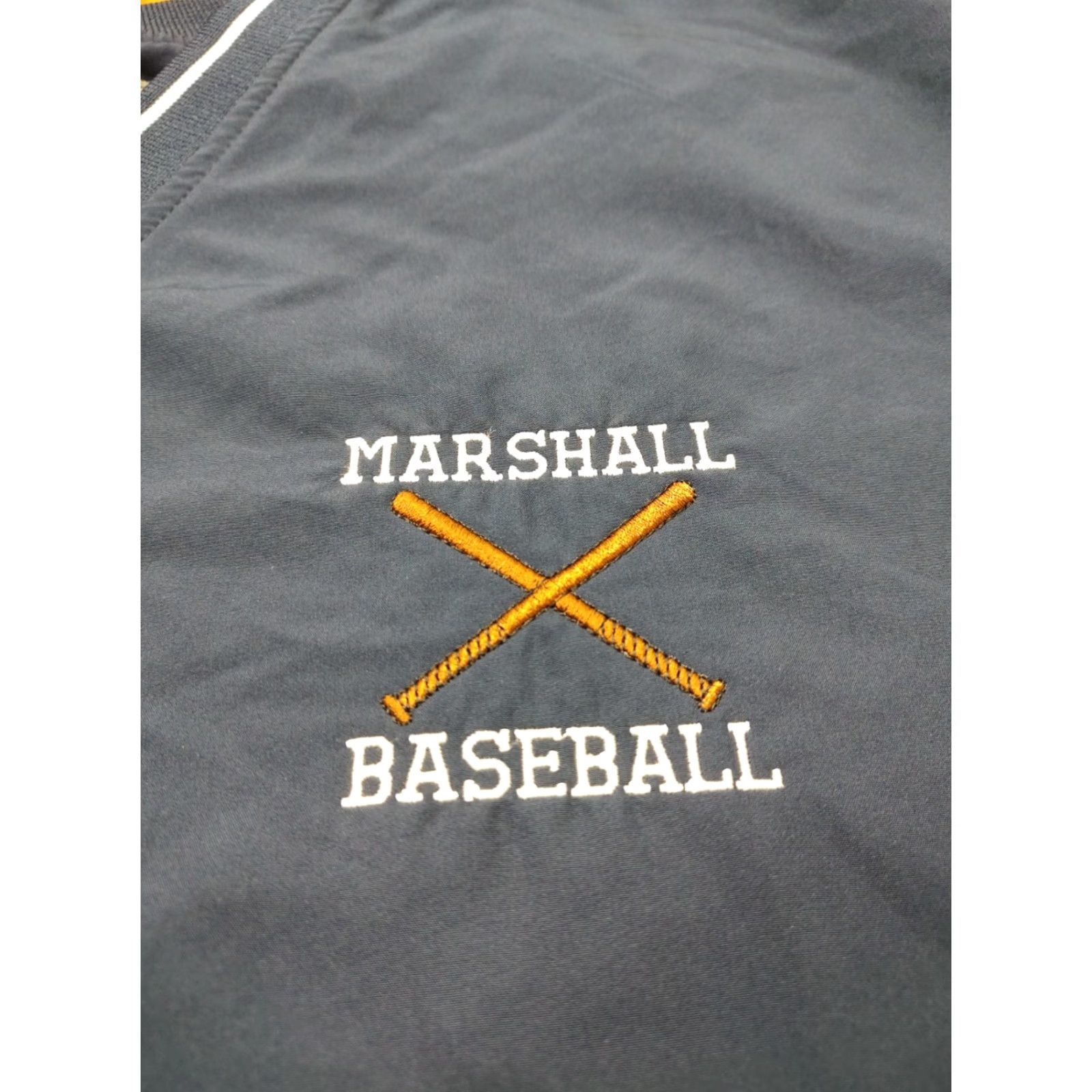 Nike VINTAGE Nike Marshall Baseball Jacket Mens XL Pullover Windbreaker Blue Swoosh Athletic Regular Size XL Mens Size US XL / EU 56 / 4 - 7 Thumbnail