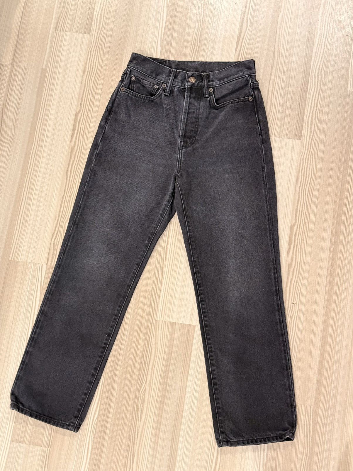 Acne Studios Acne Studios Mece Vintage Black High-Rise Straight Jeans Size 26" / US 2 / IT 38 - 2 Thumbnail