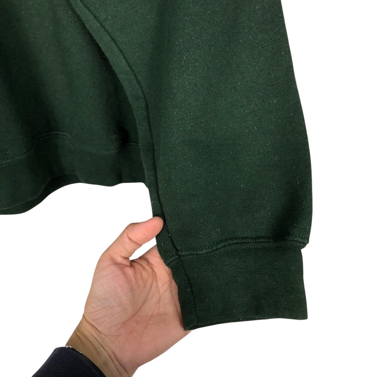 Japanese Brand × Vintage 📌Rich Green Vintage Sweatshirt Farmingdale Wrestling Size US L / EU 52-54 / 3 - 12 Thumbnail