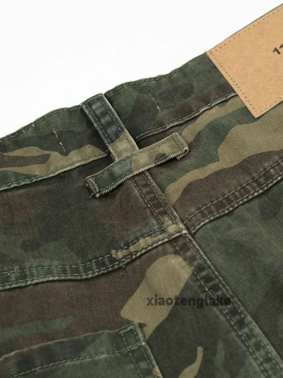 Designer × Japanese Brand × Vintage washed faded zipper utility camo cargo flared pants Size US 32 / EU 48 - 3 Thumbnail