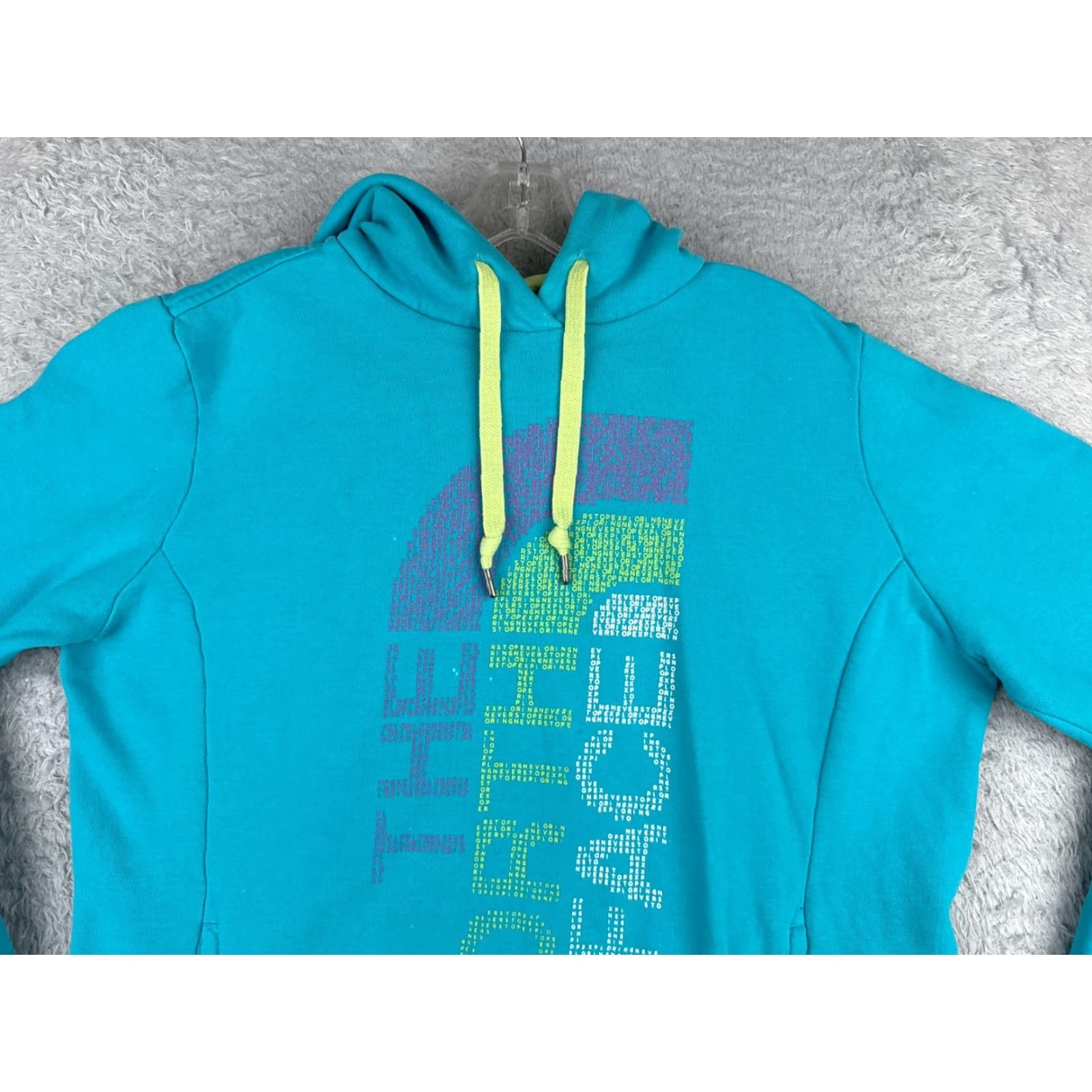 The North Face The North Face Hoodie Womens XL Blue Pullover Cotton Blend Size XL / US 12-14 / IT 48-50 - 4 Thumbnail