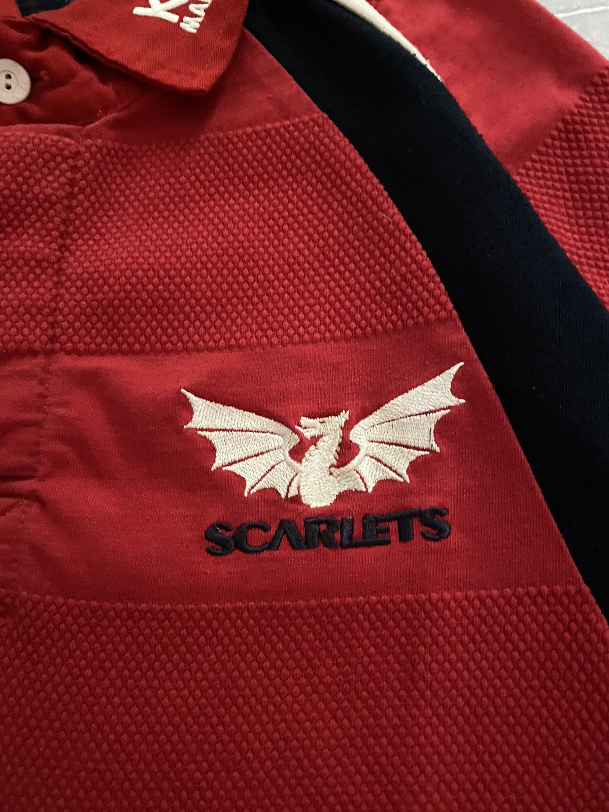 Vintage Vintage Scarlets Jersey Home Rugby Shirt 2003 - 2004 KooGa Size US M / EU 48-50 / 2 - 7 Thumbnail