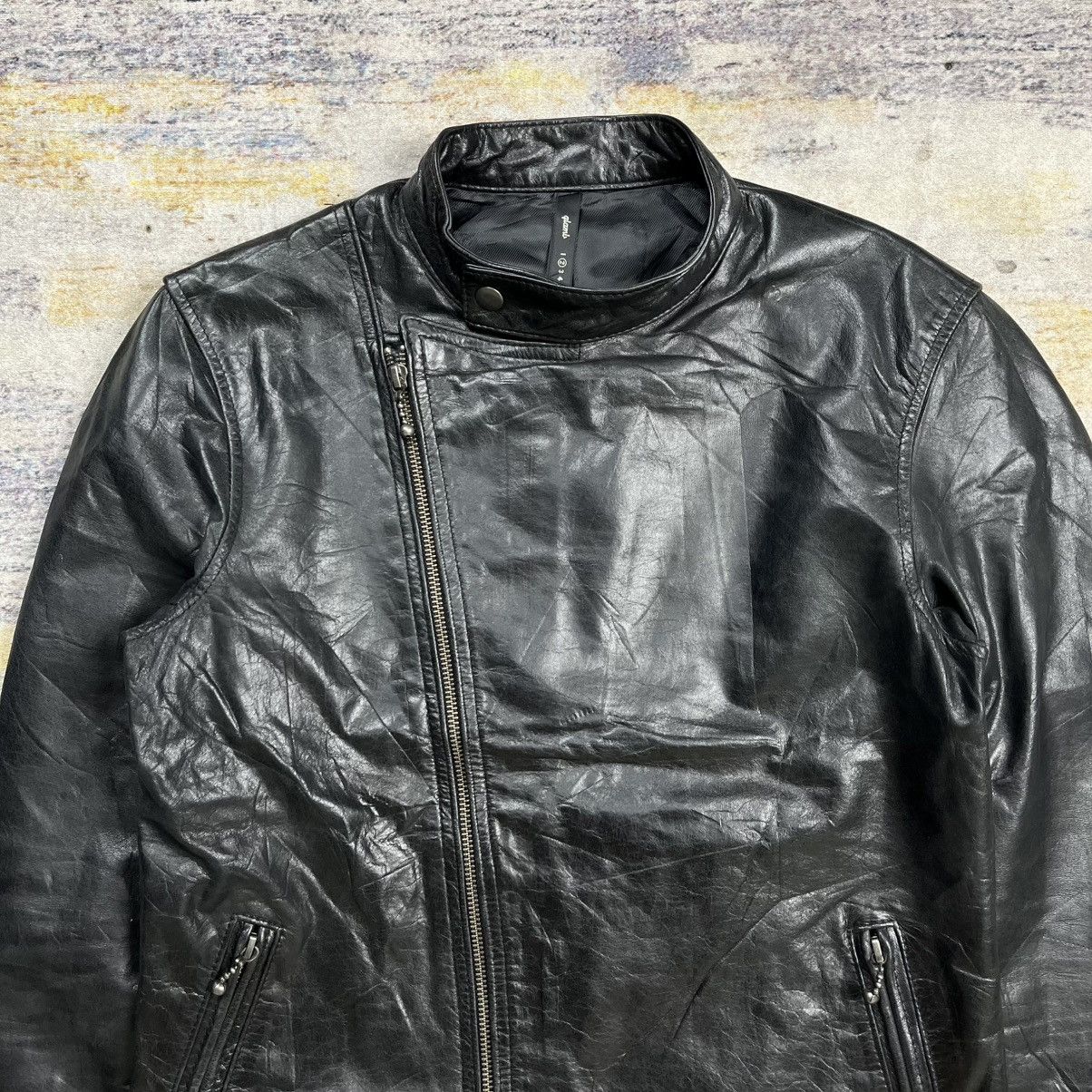 Isamu Katayama Backlash Glamb asymmetrical biker leather jacket Size US M / EU 48-50 / 2 - 3 Thumbnail