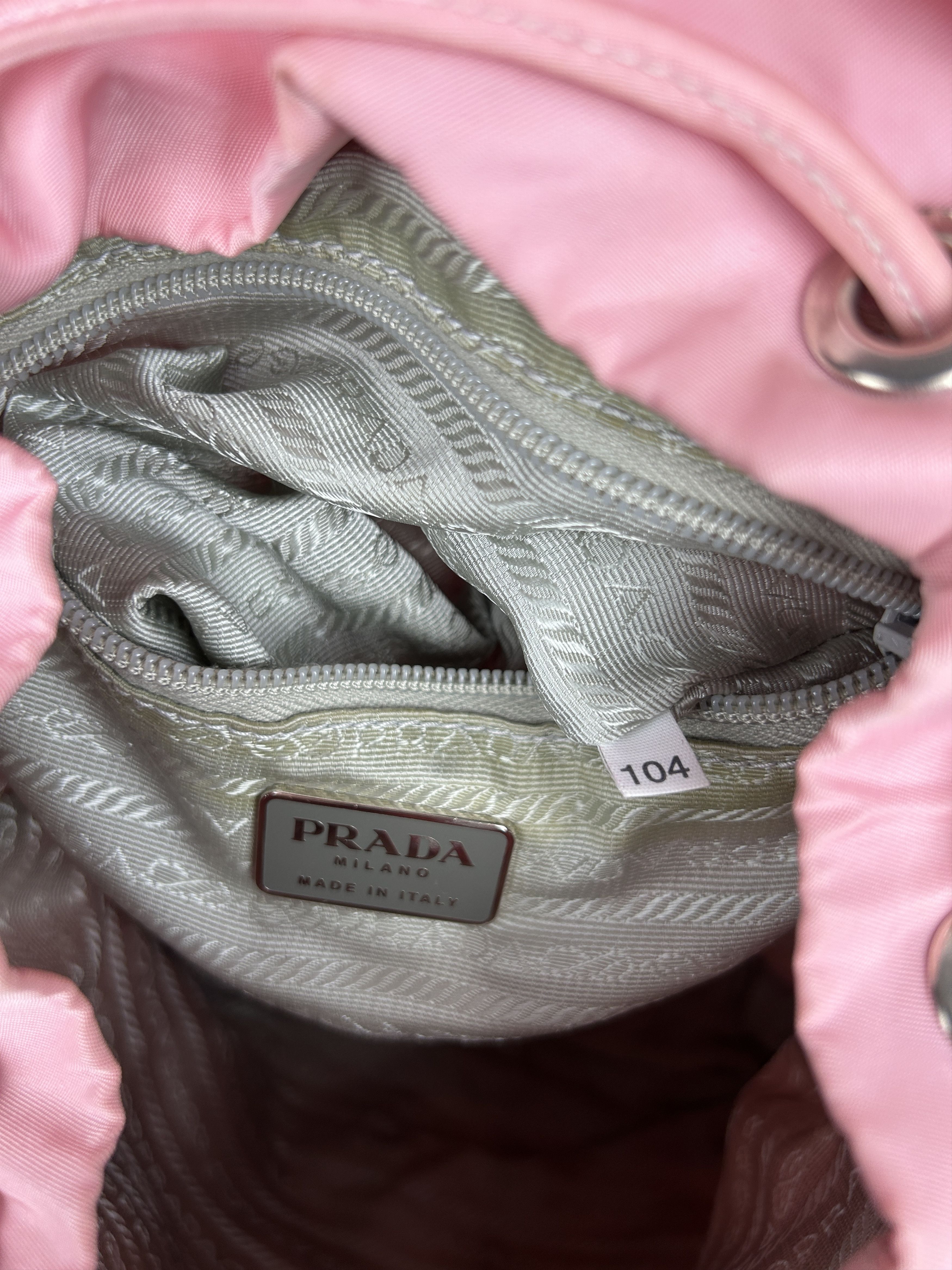 Prada Prada nylon triangle logo pink backpack Size ONE SIZE - 25 Thumbnail