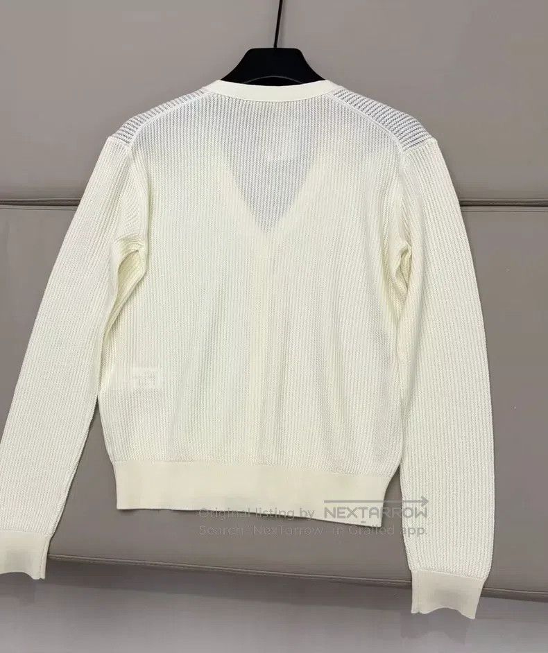 Loro Piana LORO PIANA Wool Knitted Cardigan Size XS / US 0-2 / IT 36-38 - 2 Thumbnail