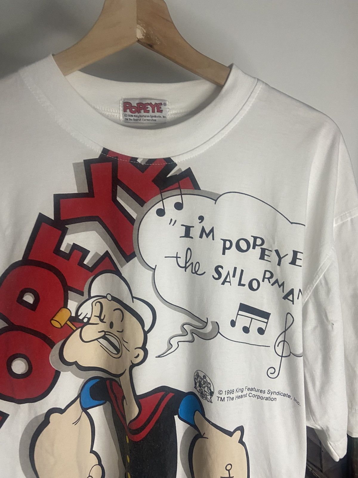 Cartoon Network × Vintage VINTAGE POPEYE 1998😊❤️ Size US L / EU 52-54 / 3 - 3 Thumbnail