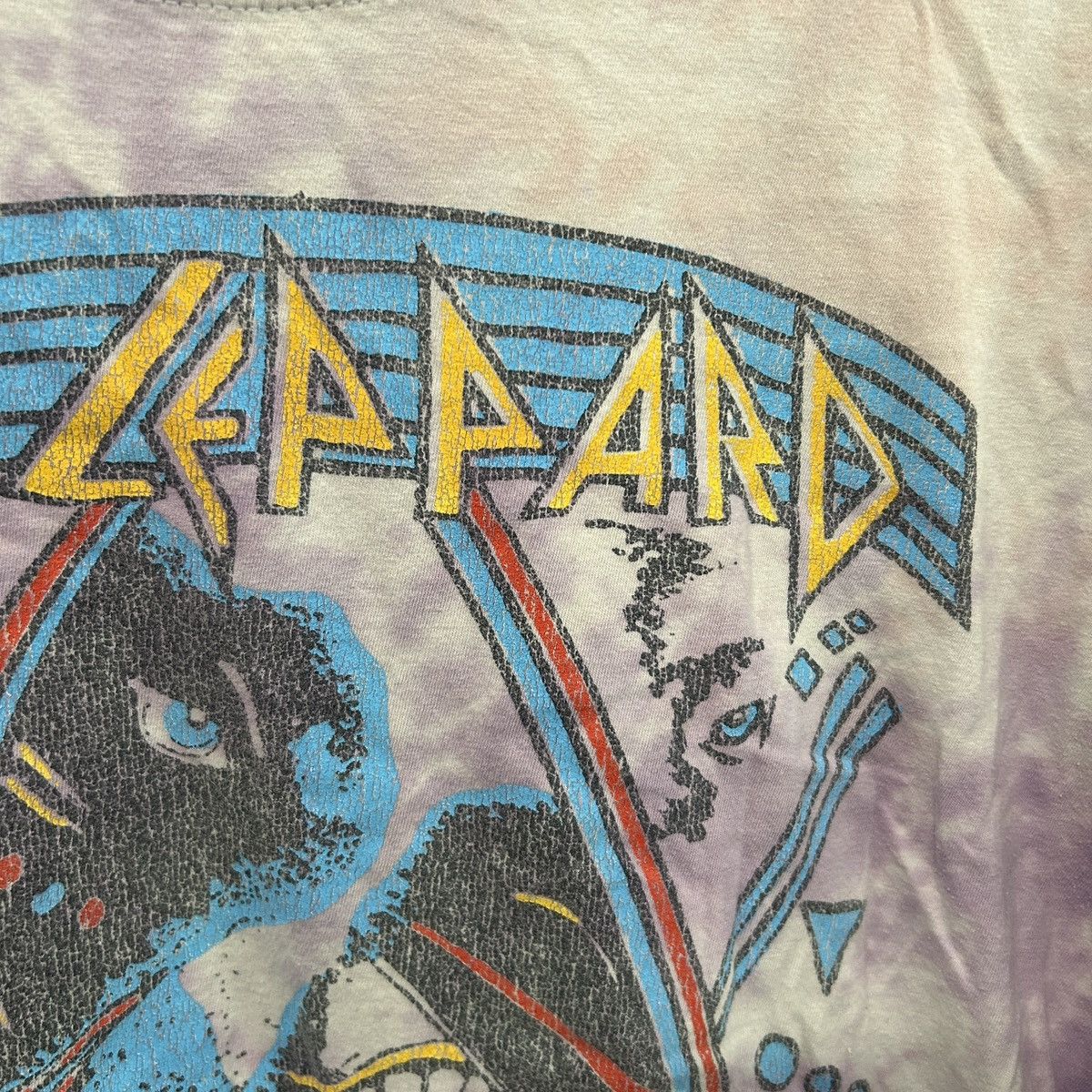 Def Leppard Def Leppard Hysteria Purple Tie Dye Tshirt Size XL - "Peggy" Size US XL / EU 56 / 4 - 13 Thumbnail
