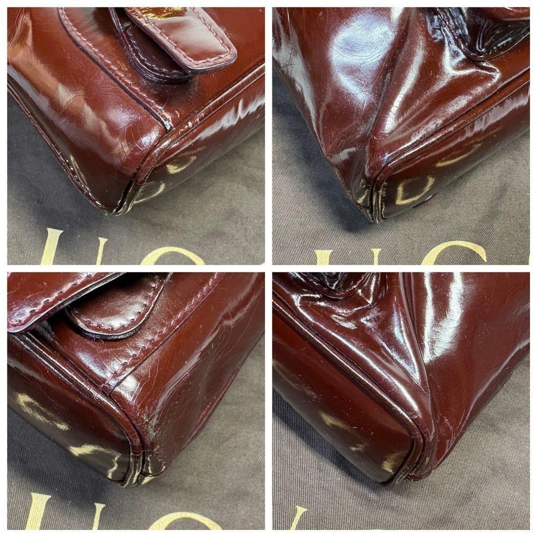 Gucci Gucci - Patent Leather Bamboo Mini Rucksack Bag Preloved Size ONE SIZE - 7 Thumbnail