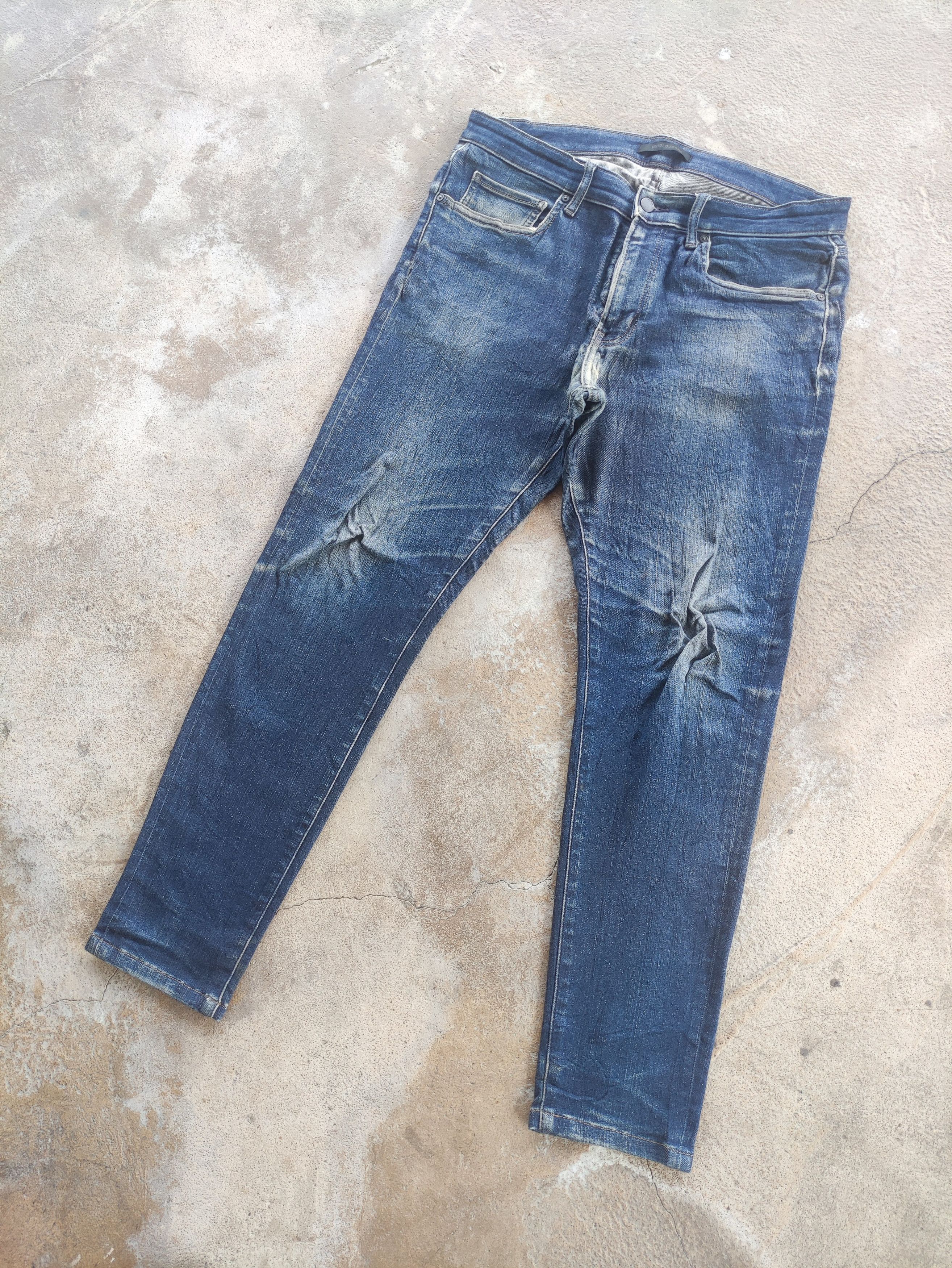 Japanese Brand Vintage Japanese Brand Faded Denim Pants Size US 35 - 2 Thumbnail