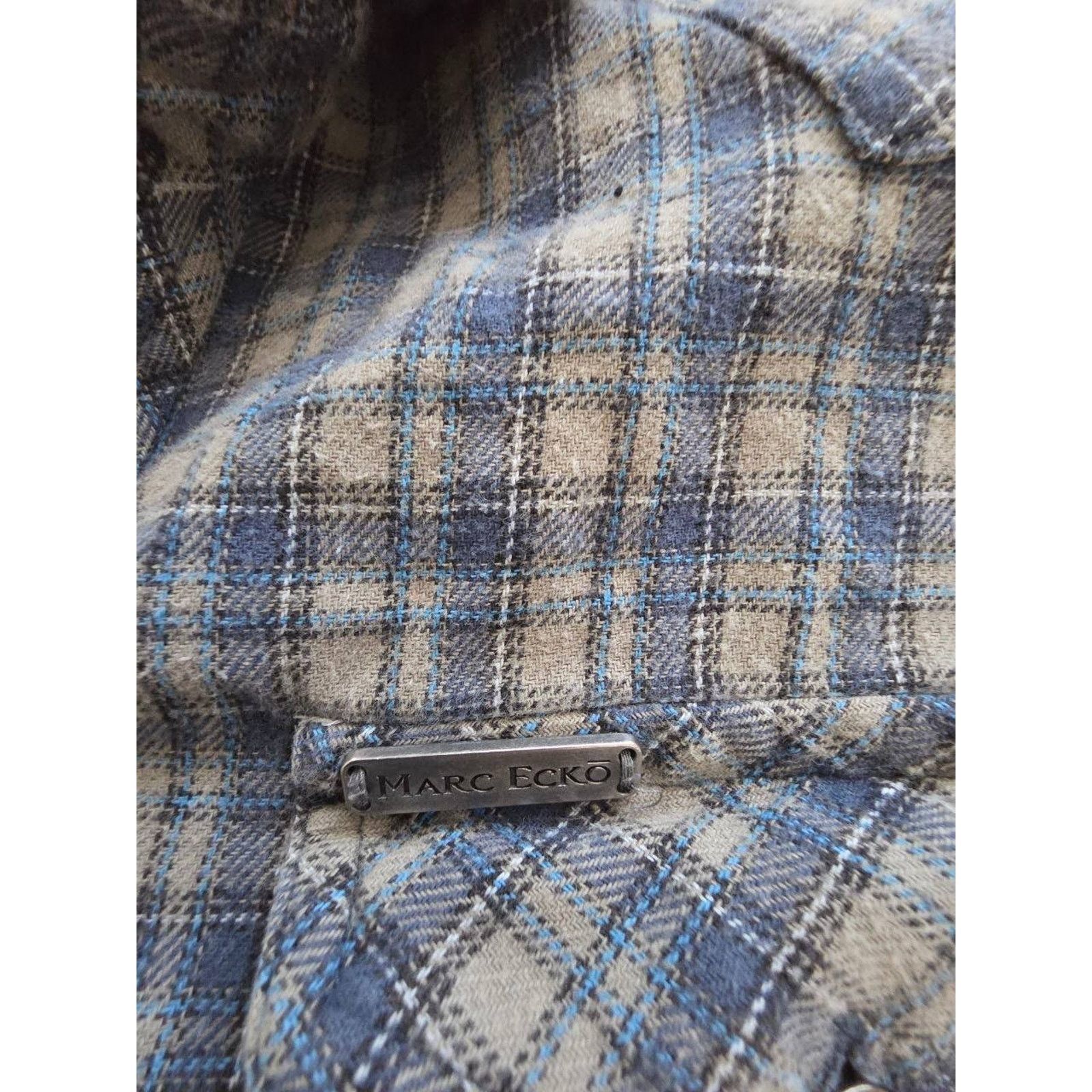 Marc Ecko Marc Ecko Medium Navy Plaid Long Sleeve medium A001237 Size US M / EU 48-50 / 2 - 3 Thumbnail