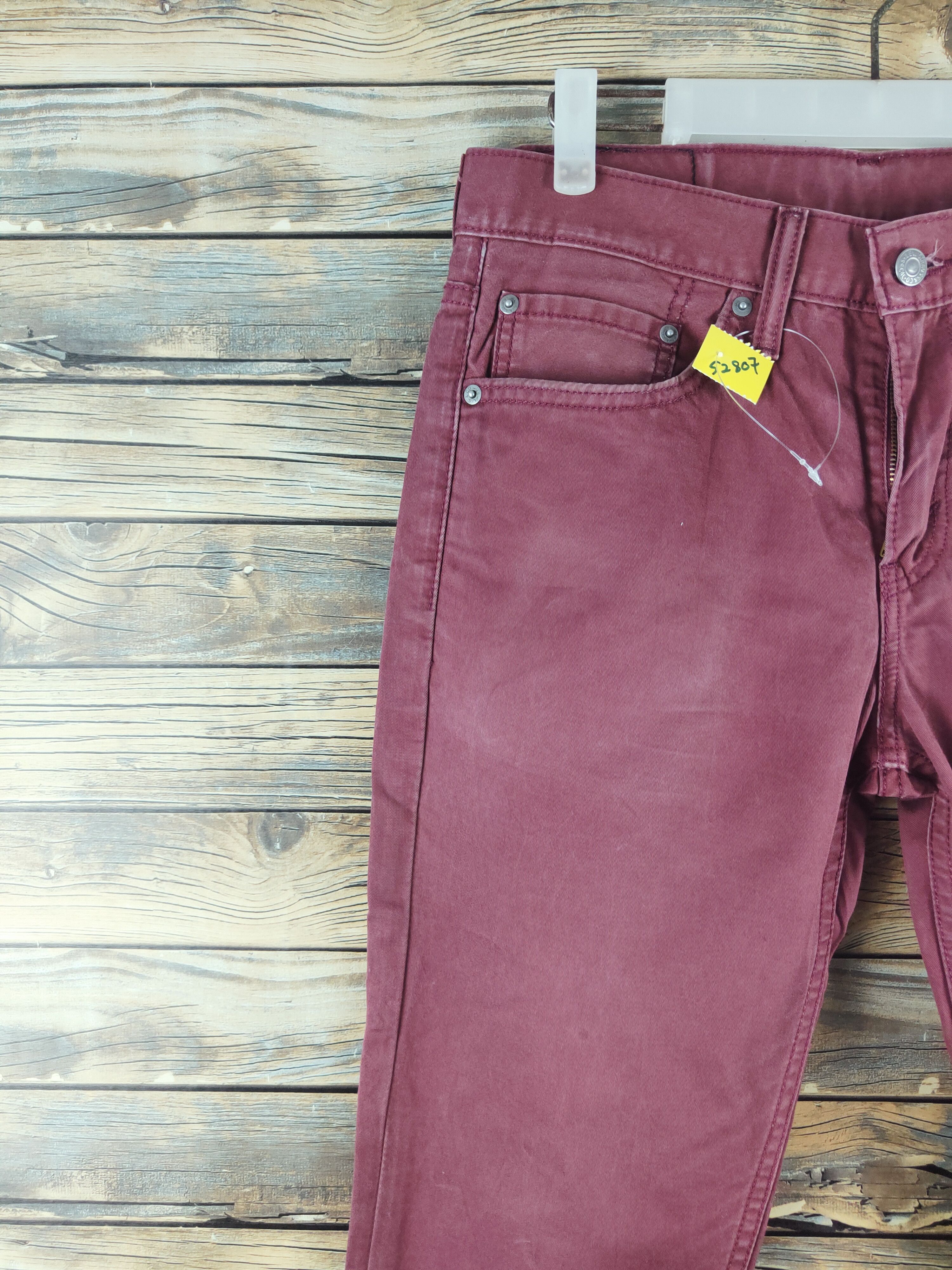 Levi's 511 Levi's Maroon Multipocket Casual Pants #S2807 Size US 31 - 3 Thumbnail