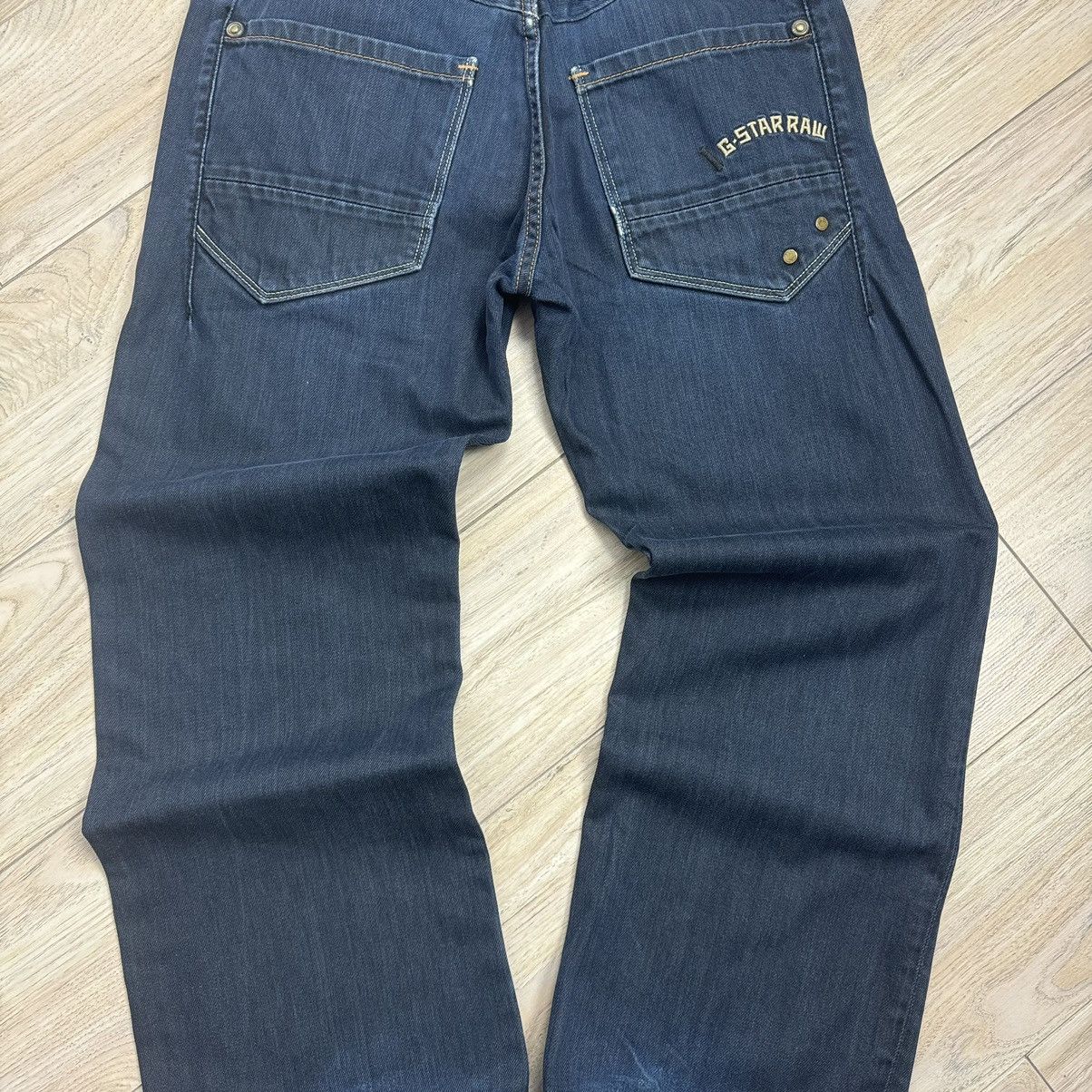 G-Star Vintage G-Star Raw 3301 Distressed Dark Y2K Baggy Denim Jean Size US 31 - 18 Thumbnail