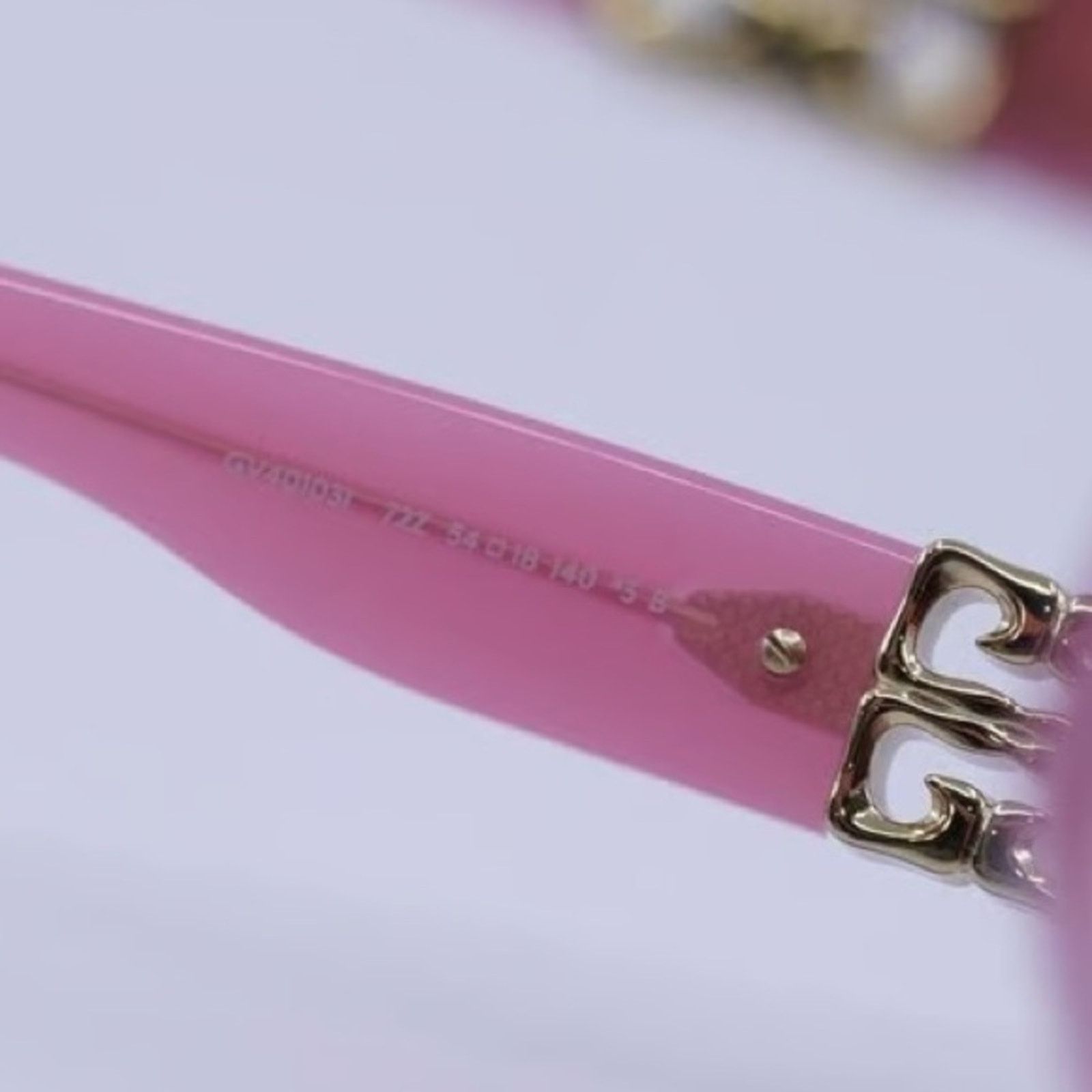 Givenchy New! Givenchy Pink Sunglasses with Gold Accent, GV40103I 72Z Size ONE SIZE - 6 Thumbnail