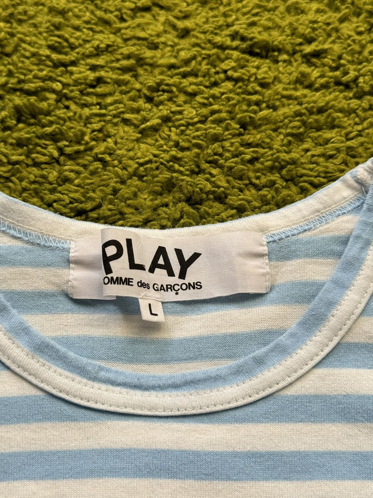 Comme des Garcons × Comme des Garcons PLAY × Japanese Brand Comme des Garçons CDG play striped longsleeve Size L / US 10 / IT 46 - 3 Thumbnail