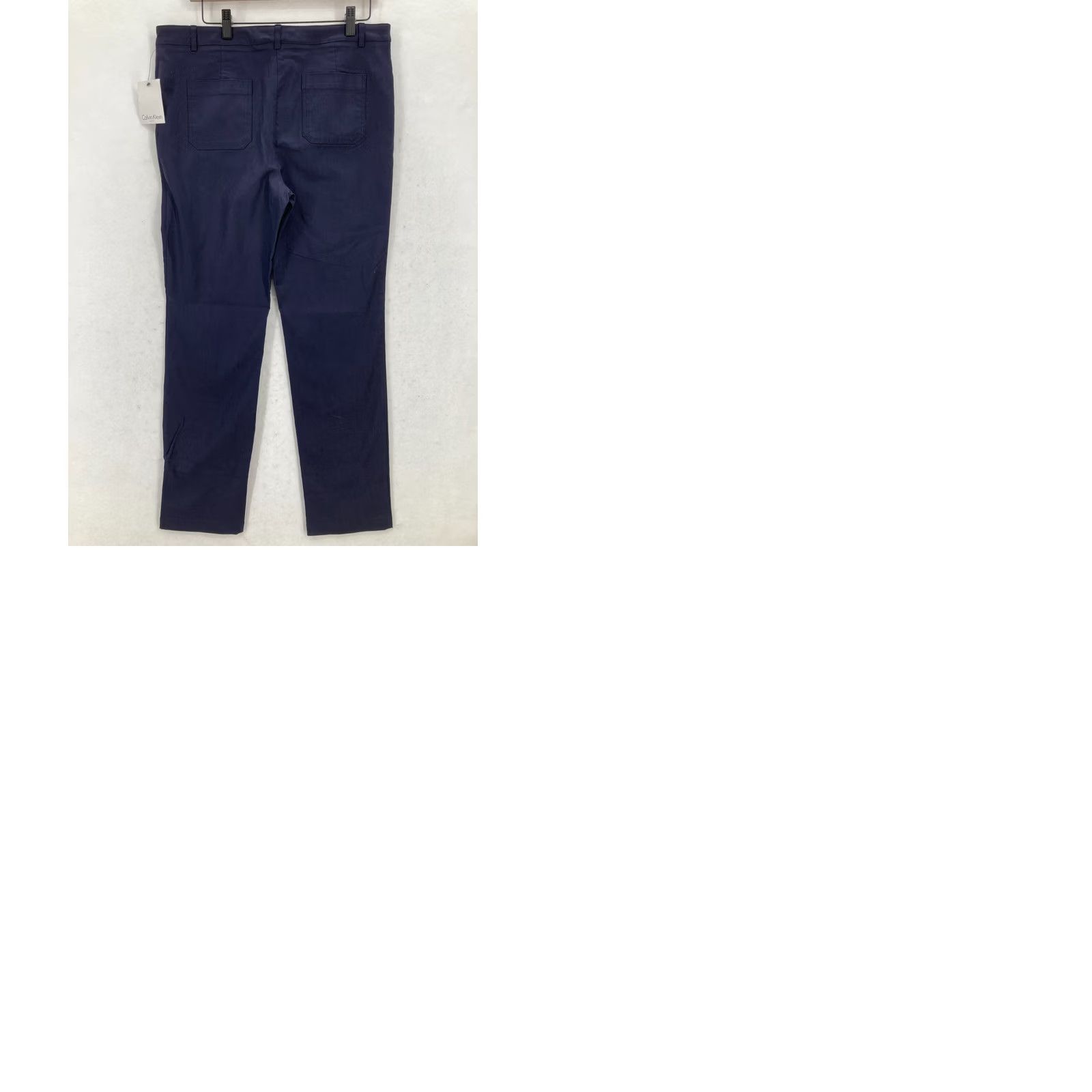 Calvin Klein Calvin Klein Dress Pants Women's 14 Blue Stretch Nylon Blend Skinny Ankle Career Size 36" / US 14 / IT 50 - 10 Thumbnail