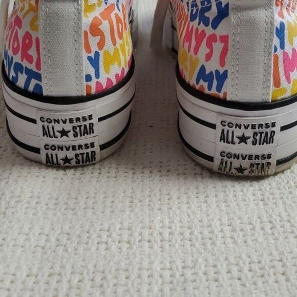 Converse Converse Chuck Taylor Double Stack Lift Platform "My Story" Size US 6.5 / IT 36.5 - 5 Thumbnail