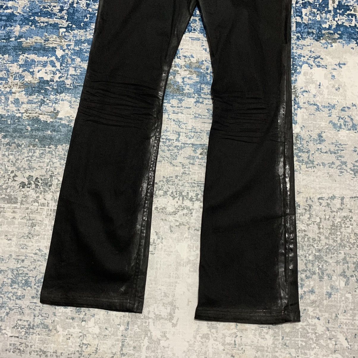 Japanese Brand × semanticdesign Semantic Design Japan wax flared black jeans Size US 31 - 9 Thumbnail