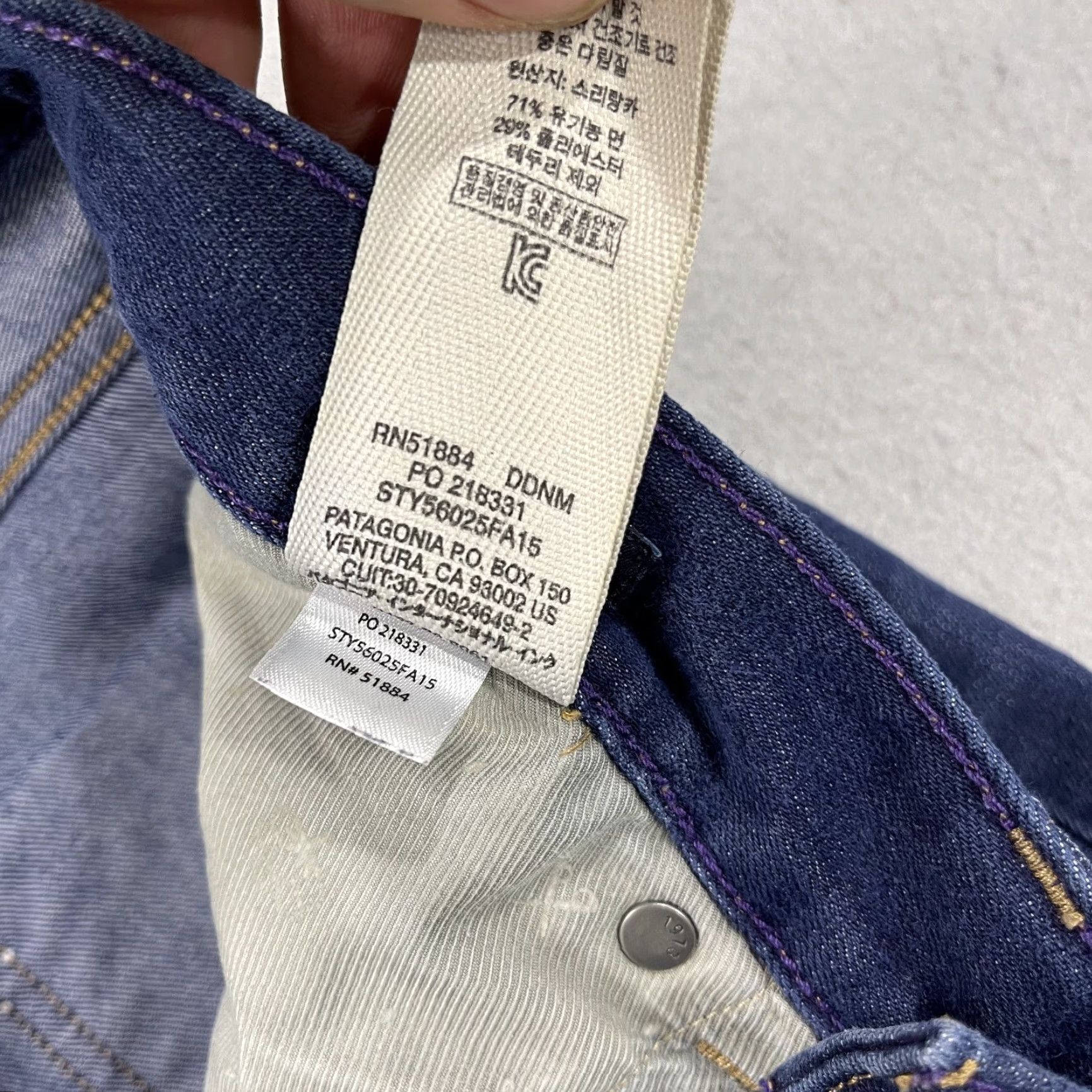 Patagonia Patagonia Iron Clad Jeans Mens 32x32 Blue Straight Fit Stretch Denim Size US 32 / EU 48 - 6 Thumbnail