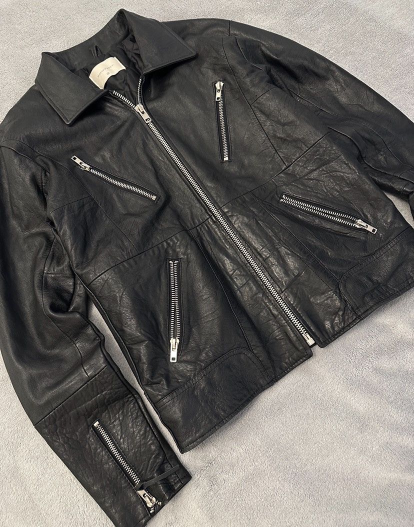 Leather Deadwood real leather biker moto jacket Size US M / EU 48-50 / 2 - 11 Thumbnail