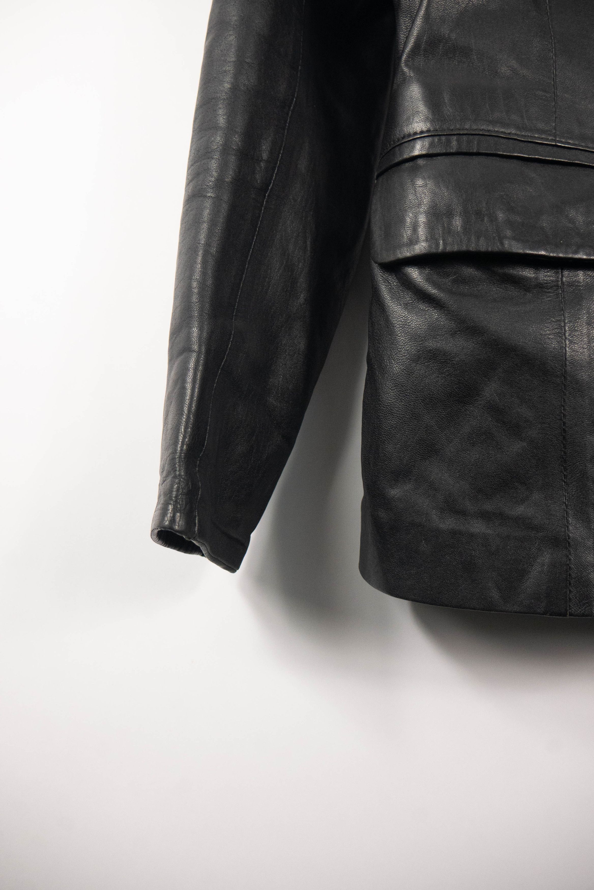 Versace Vintage Versace leather jacket coat Size S / US 4 / IT 40 - 6 Thumbnail