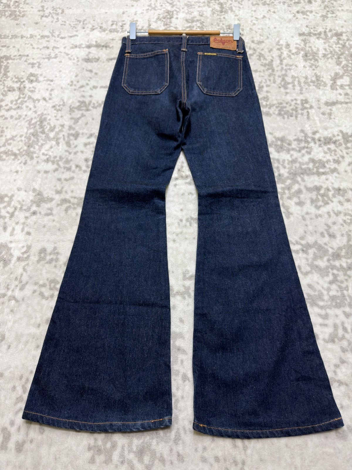 Vintage Bobson Vintage Dark Blue Super Flare Bell Bottom Denim Jeans Size US 26 / EU 42 - 2 Thumbnail