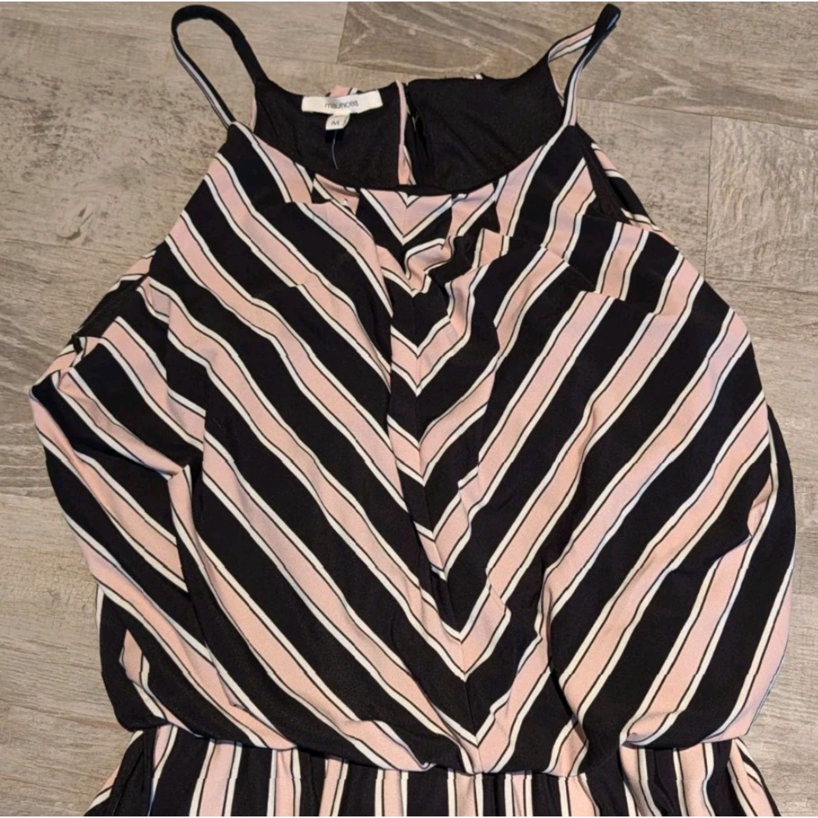 Vintage Maurices Striped Maxi Dress Women’s Medium Striped Pink Black NWT Clothing Maurices Maxi Dress Women’s Medium Striped Pink Black NWT Size M / US 6-8 / IT 42-44 - 3 Thumbnail