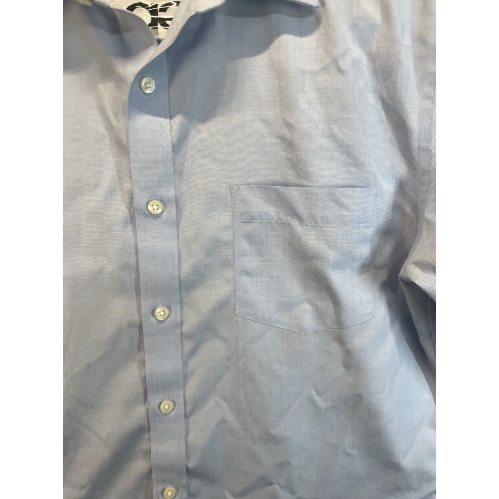 J.Crew J.CREW Dress Shirt XL Solid Blue Long Sleeve Casual Mens Regular Button-Down Collar Size US XL / EU 56 / 4 - 3 Thumbnail