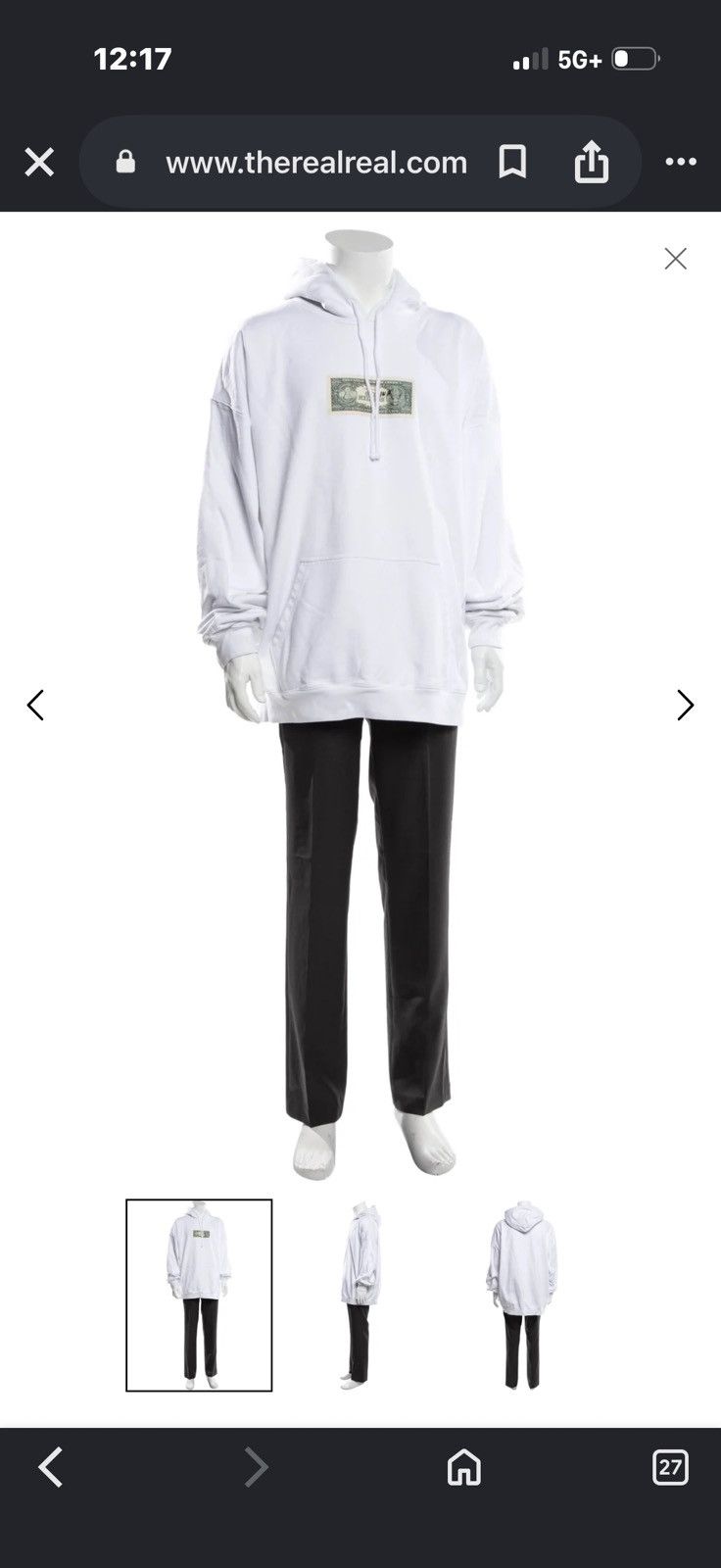 Vetements ONE IN A MILLION VETEMENTS HOODIE Size US L / EU 52-54 / 3 - 1 Thumbnail
