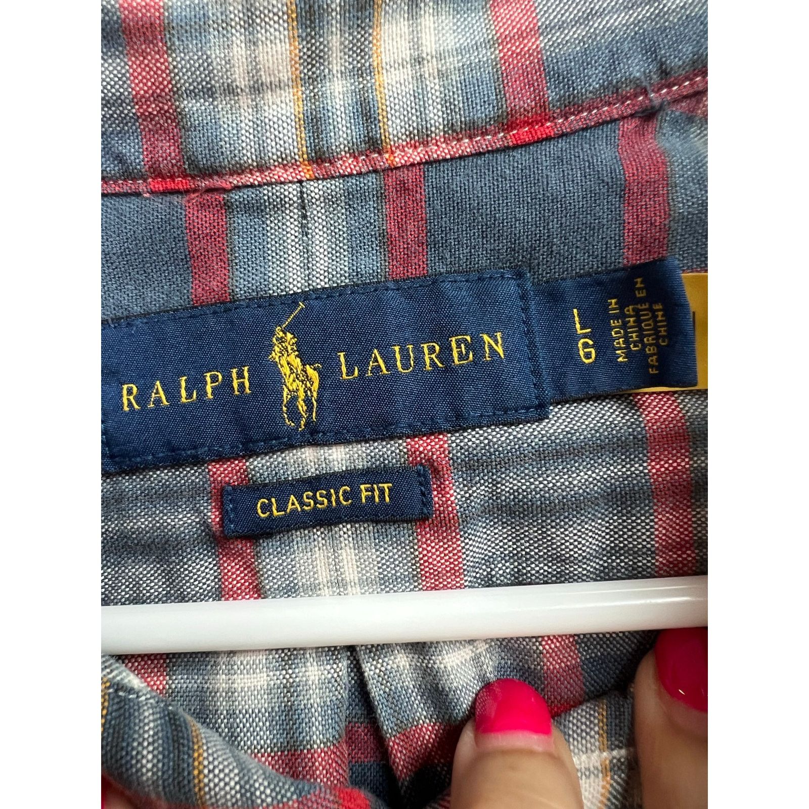 Ralph Lauren Ralph Lauren Cotton Long Sleeve Shirt Classic Fit Large Size US L / EU 52-54 / 3 - 2 Thumbnail