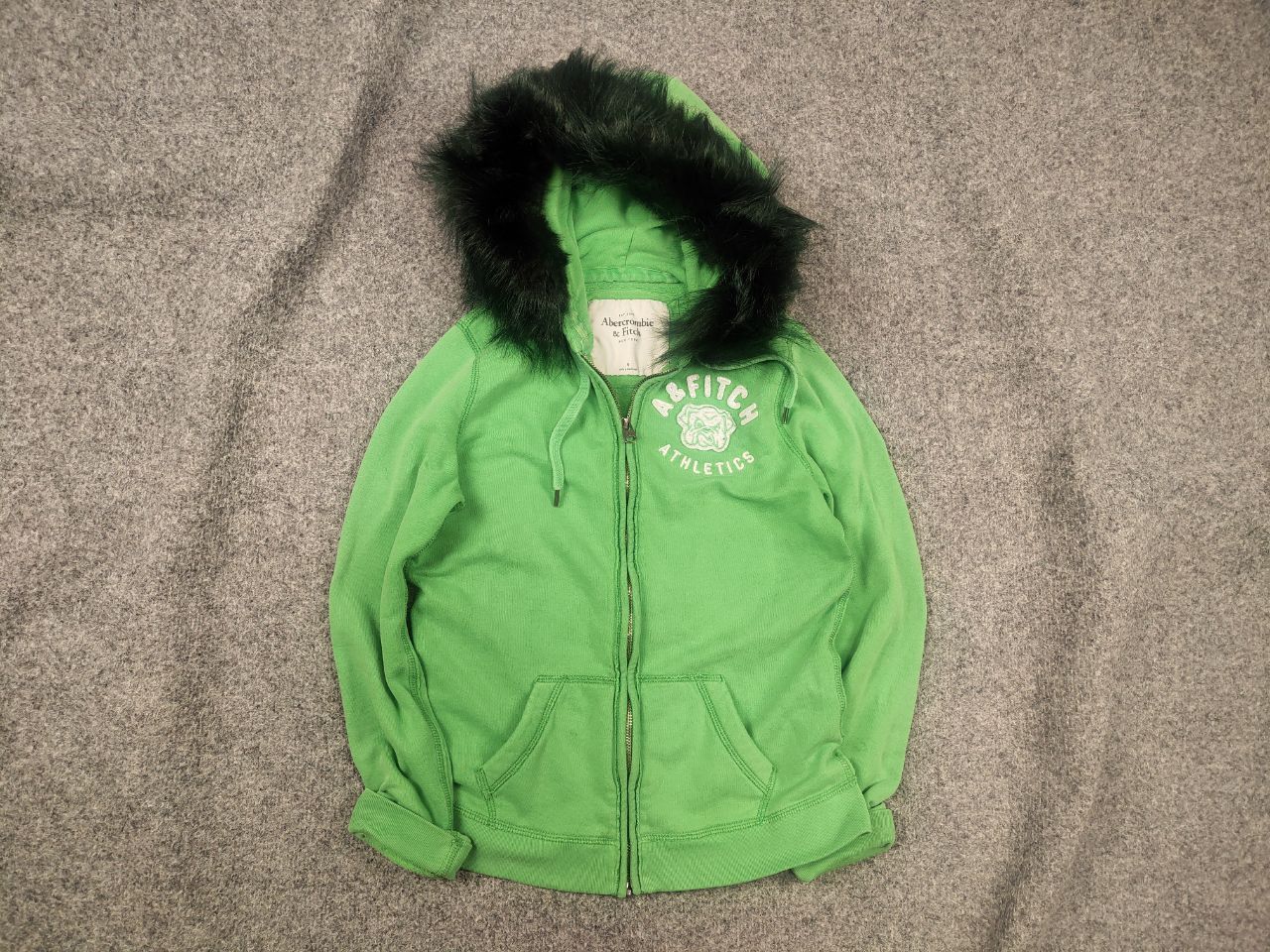 Abercrombie & Fitch Vintage Abercrombie Zip Fur Hoodie Y2K if six was nine LGB Size M / US 6-8 / IT 42-44 - 1 Thumbnail