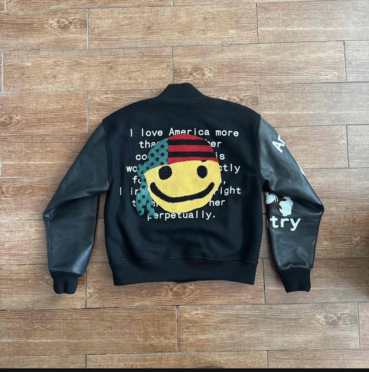 Cactus Plant Flea Market × DENIM TEARS Denim Tears X Cactus Plant Flea Market Varsity Jacket Size US M / EU 48-50 / 2 - 2 Thumbnail