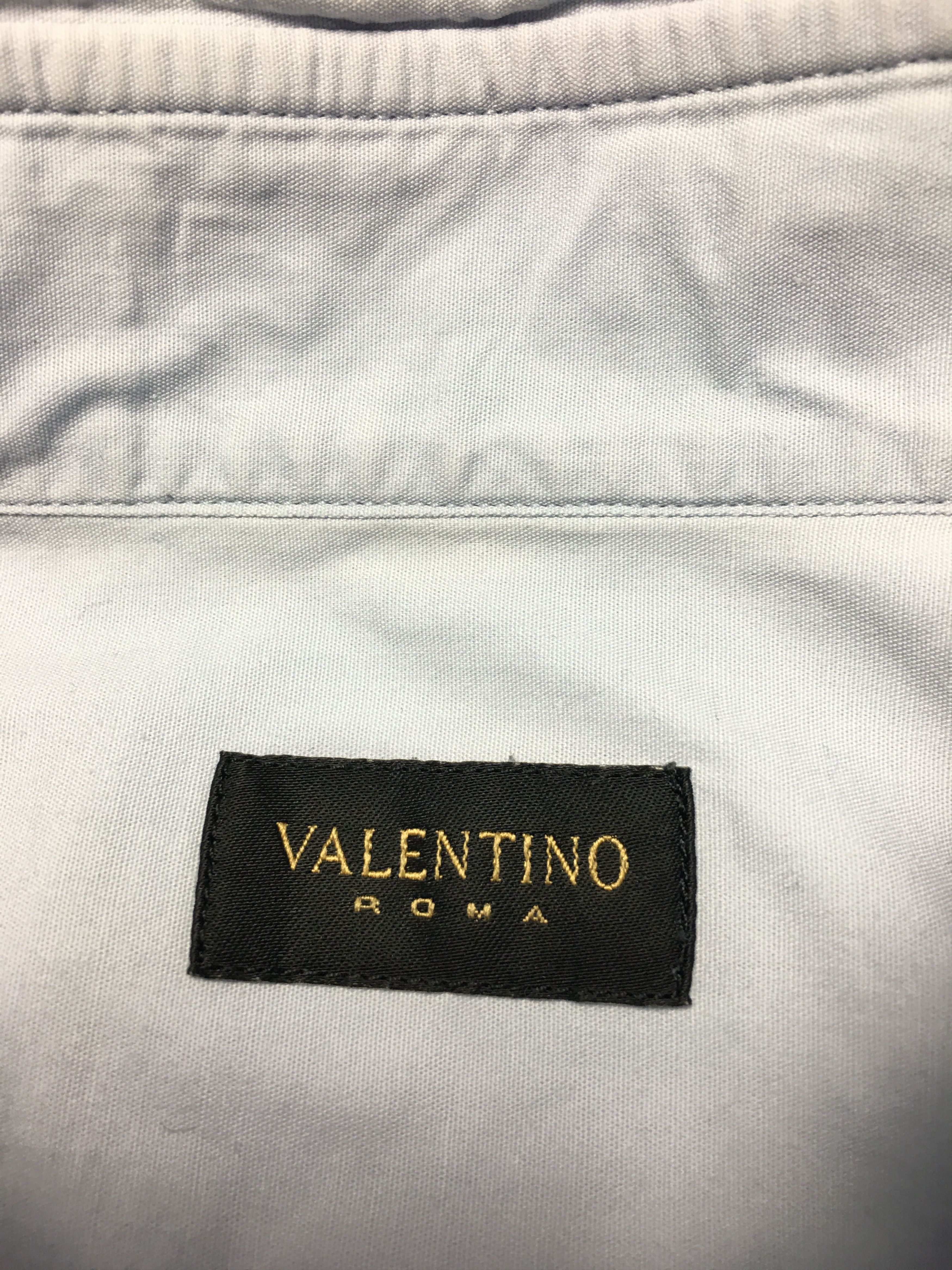Valentino Valentino Roma Blue Classic Mens Shirt 15 3/4 - 40 Size US S / EU 44-46 / 1 - 5 Thumbnail
